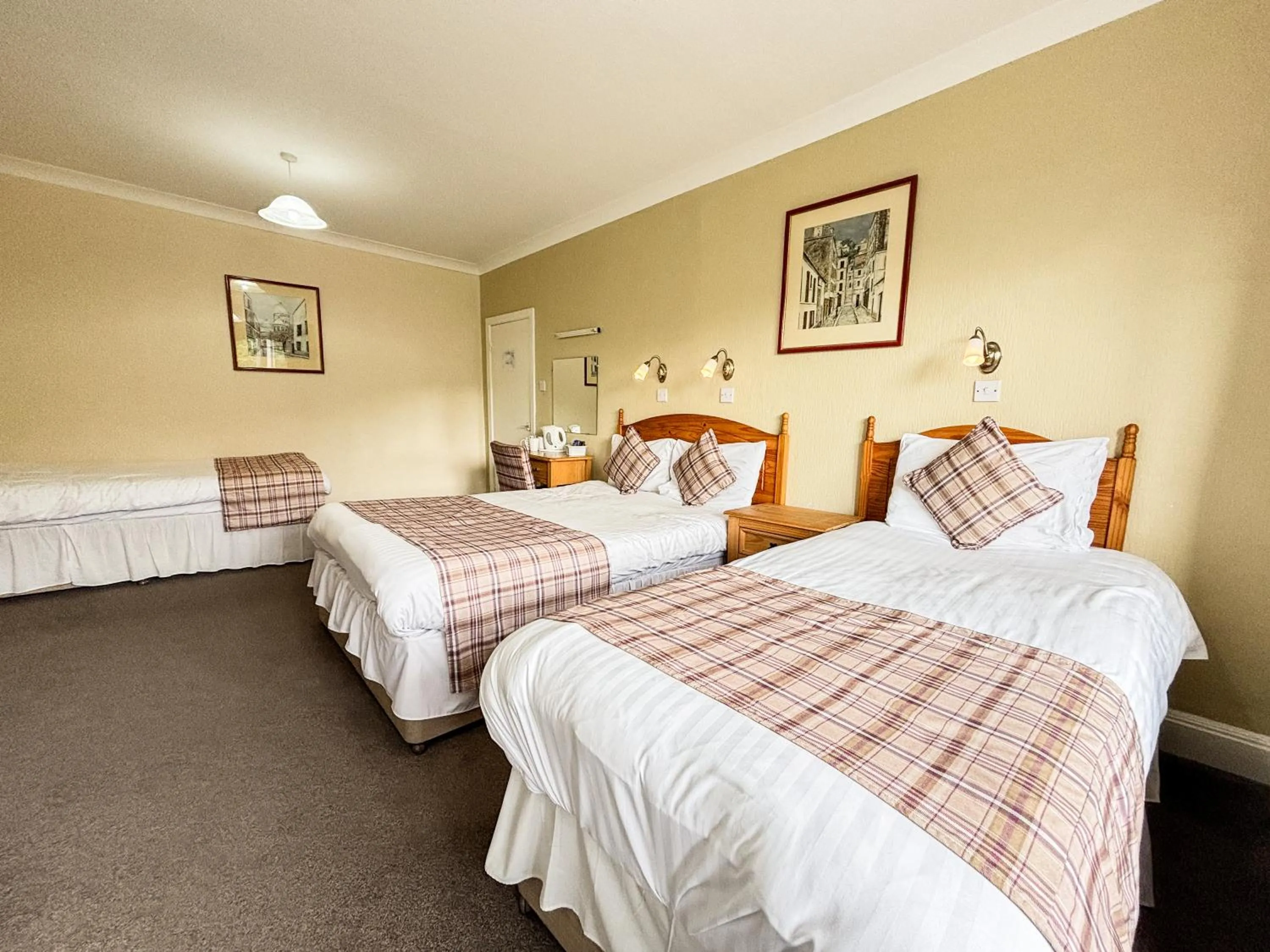 Bed in The Hand Hotel Llangollen by Compass Hospitality