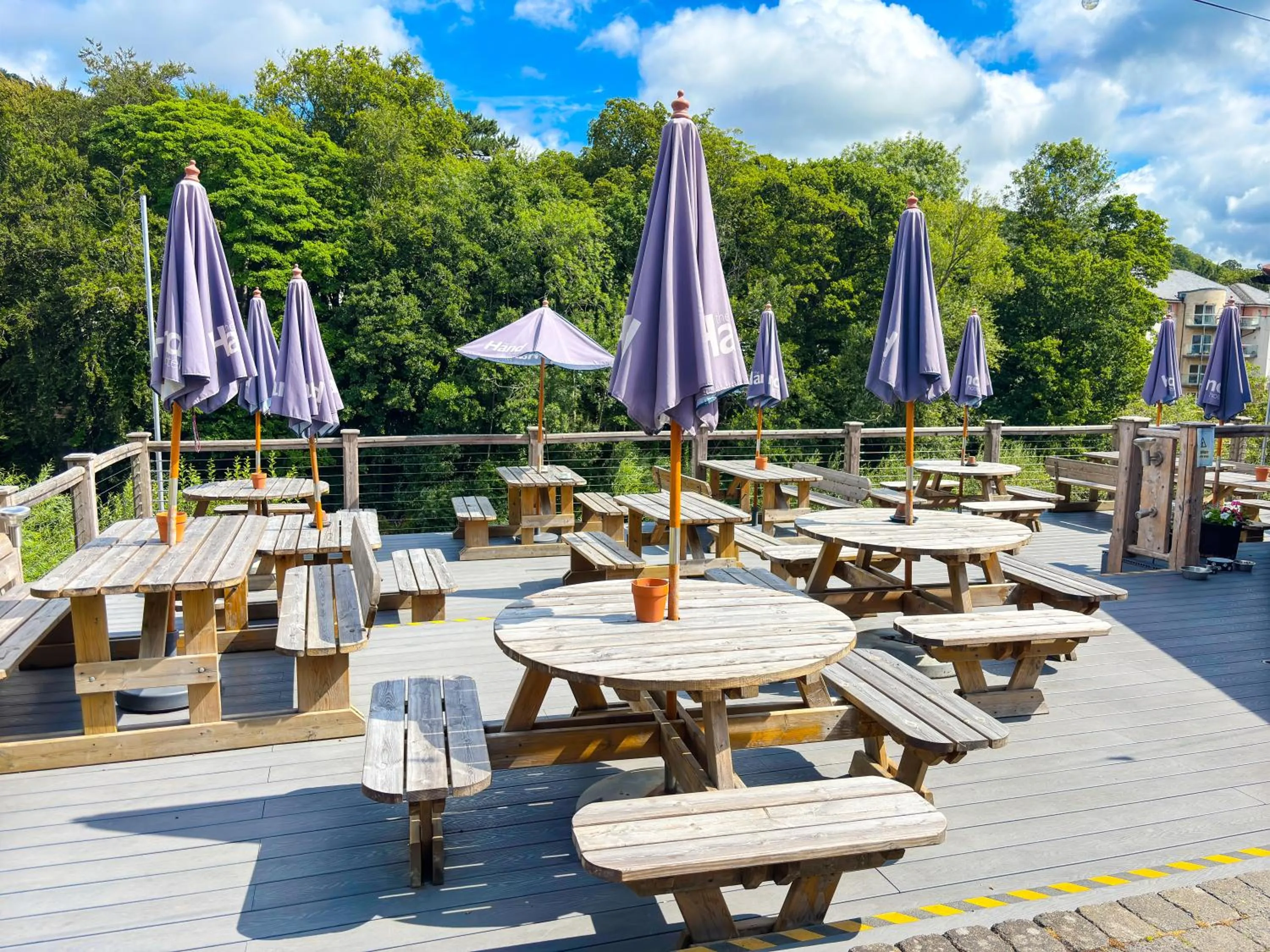 Garden in The Hand Hotel Llangollen by Compass Hospitality