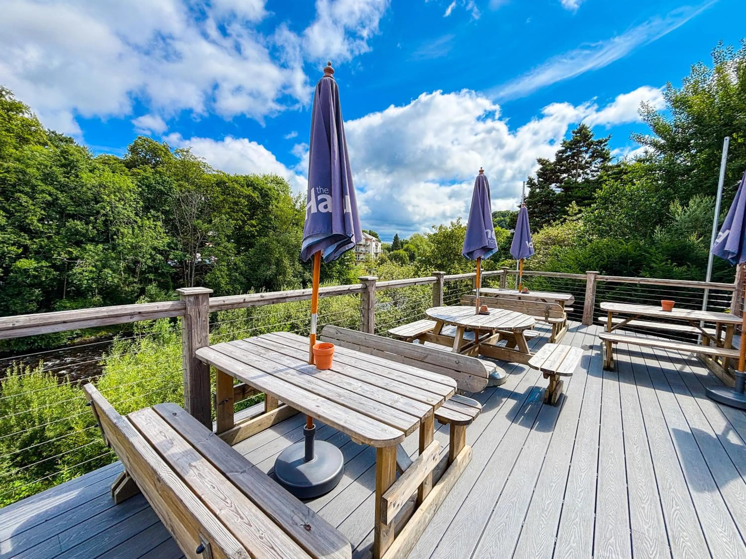 Garden in The Hand Hotel Llangollen by Compass Hospitality