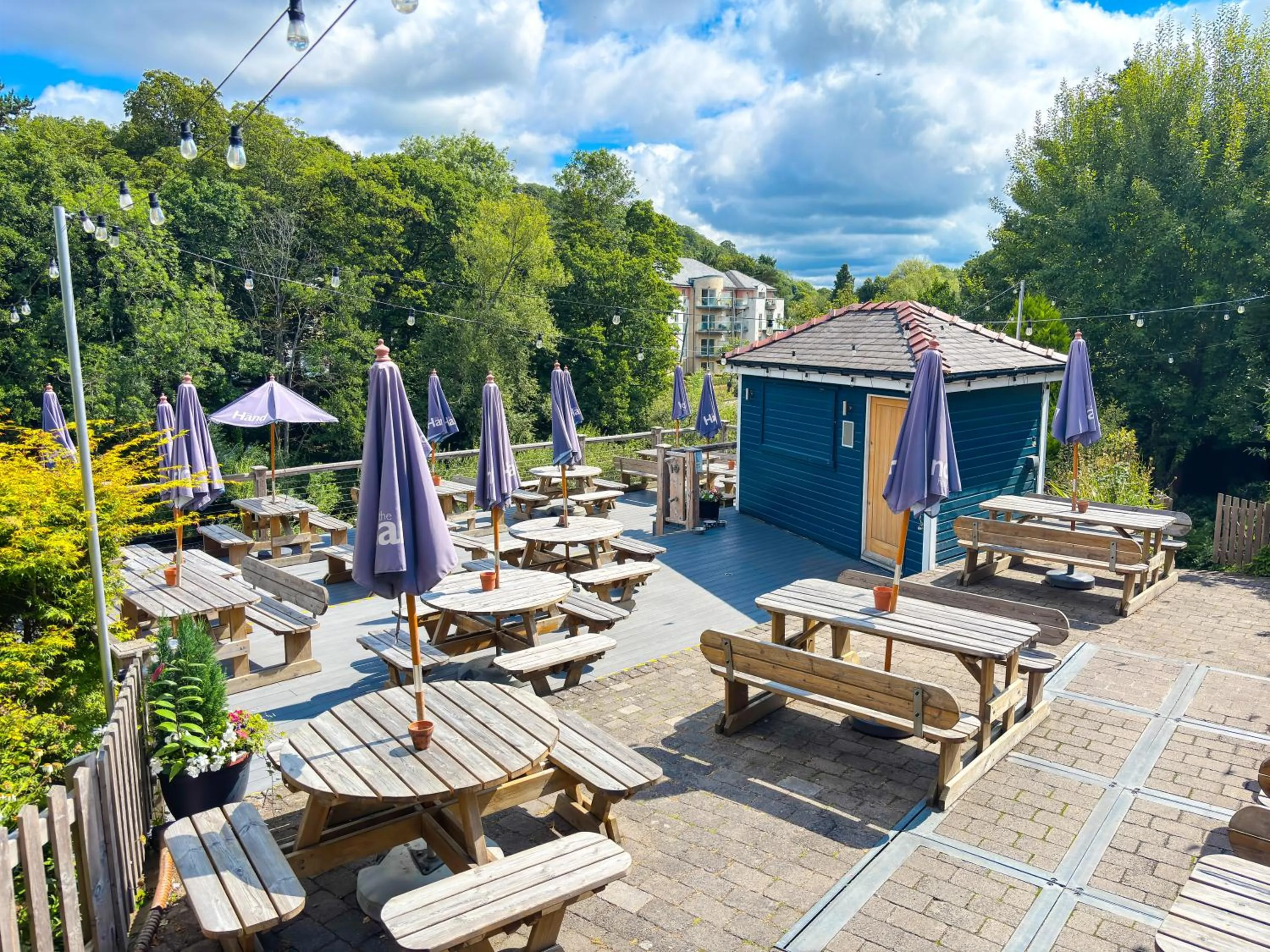 Seating area in The Hand Hotel Llangollen by Compass Hospitality