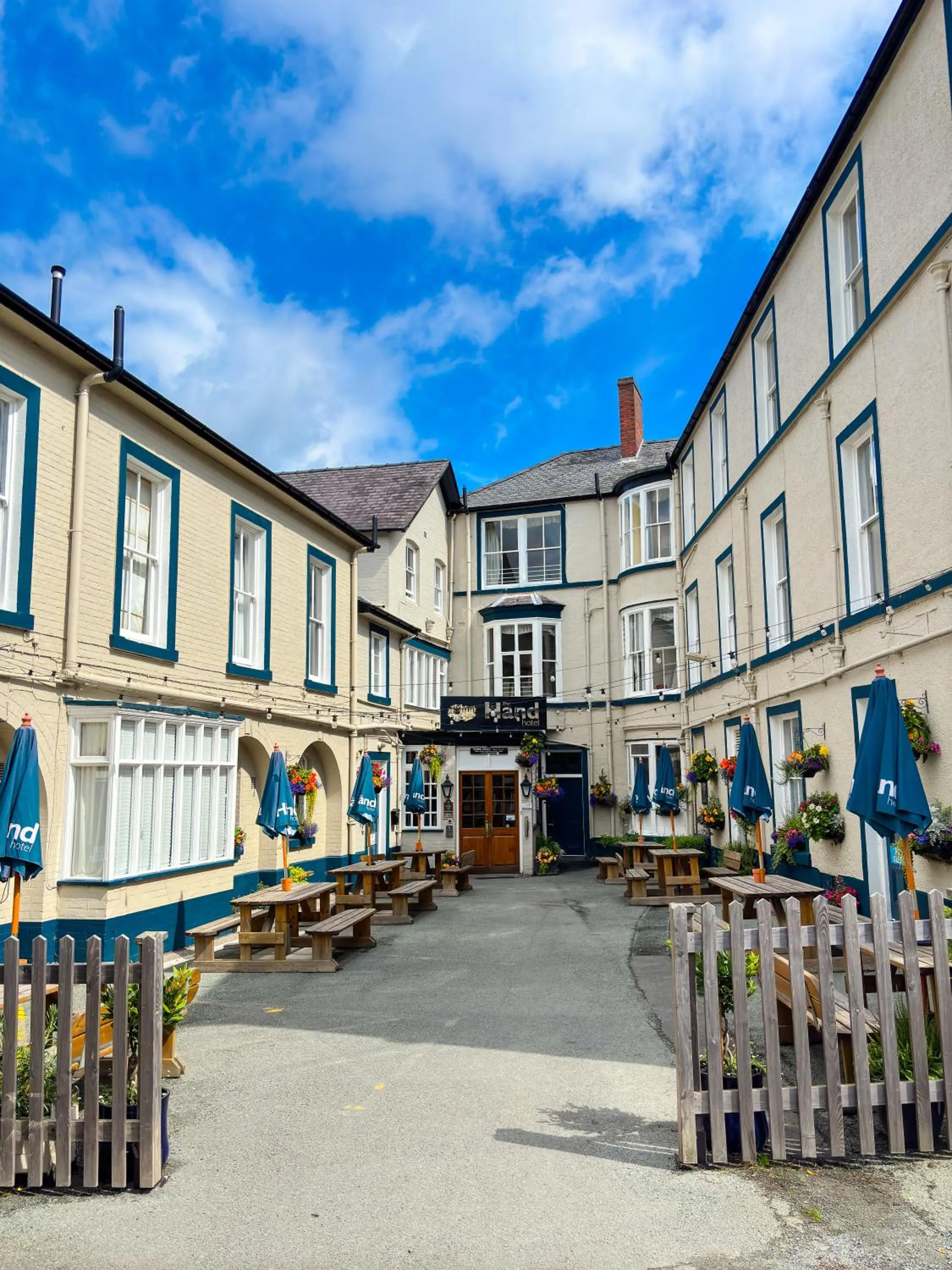 Property building in The Hand Hotel Llangollen by Compass Hospitality