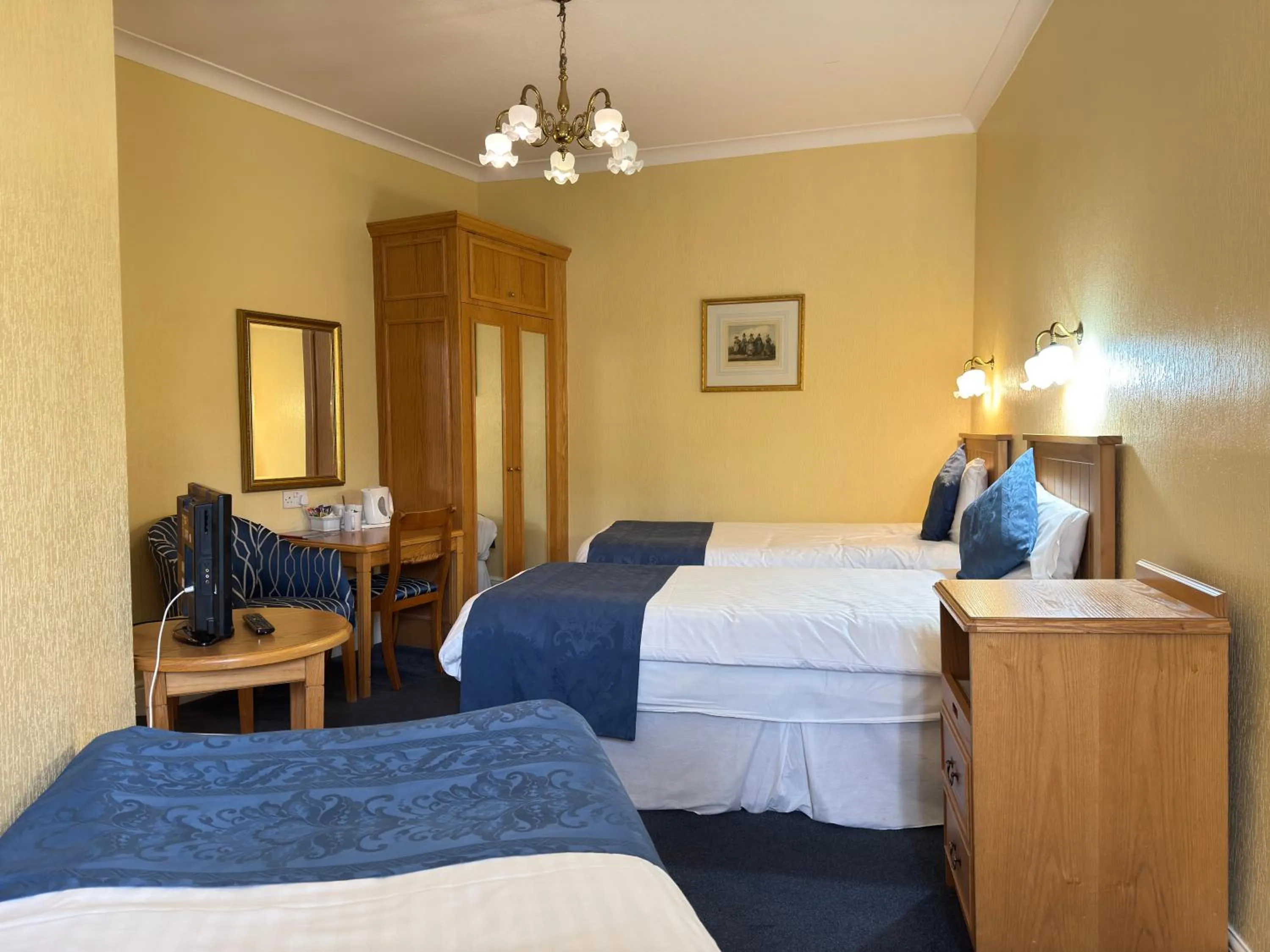 Bedroom, Bed in The Hand Hotel Llangollen by Compass Hospitality