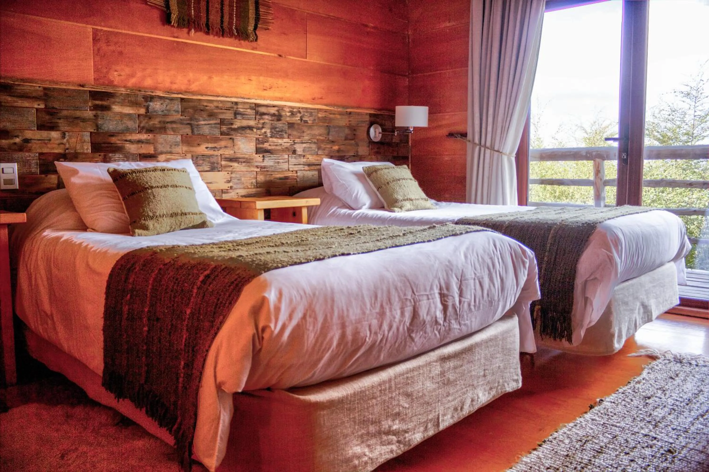 Bed in Hotel Parque Quilquico