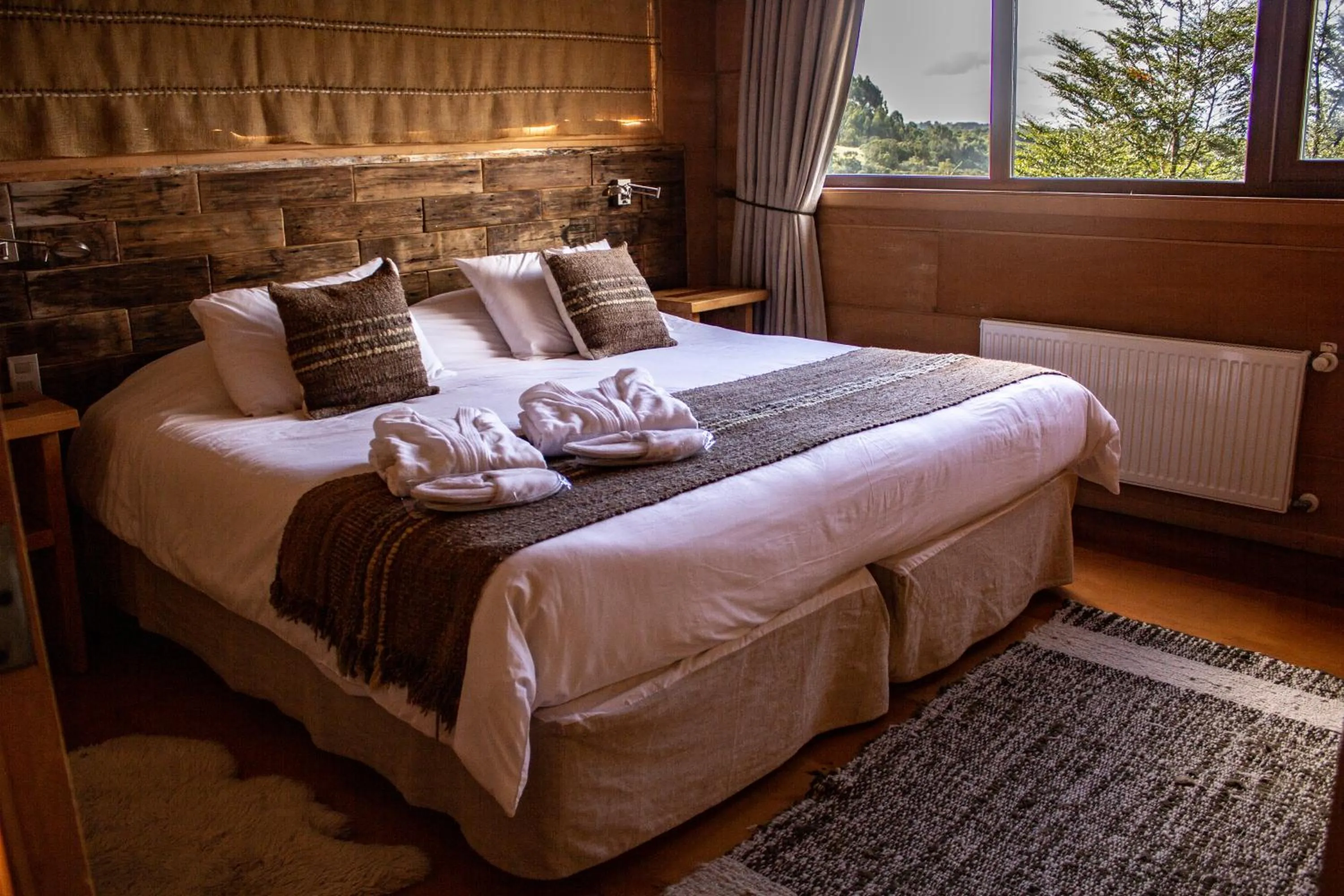 Bed in Hotel Parque Quilquico