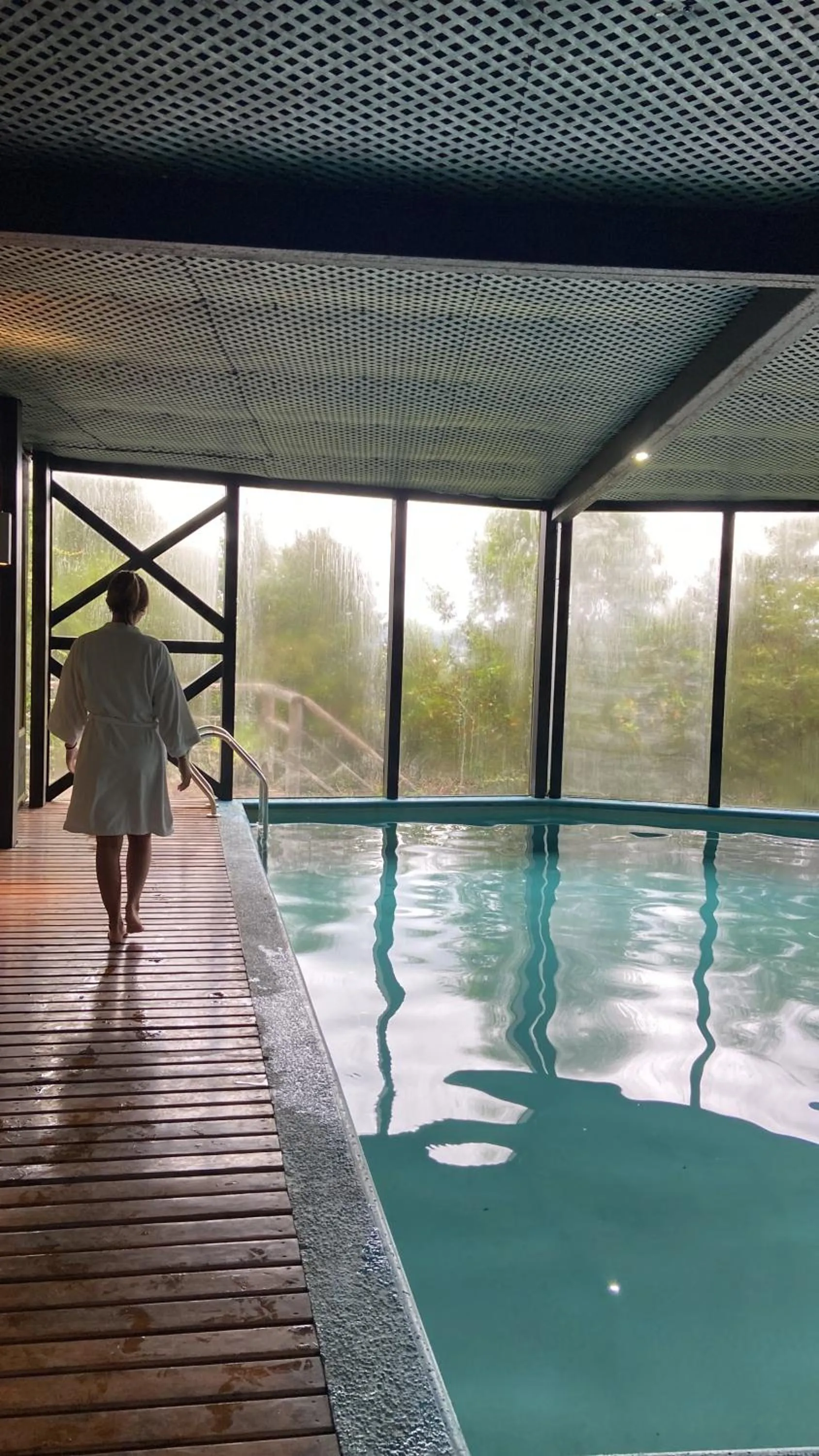 Pool view in Hotel Parque Quilquico