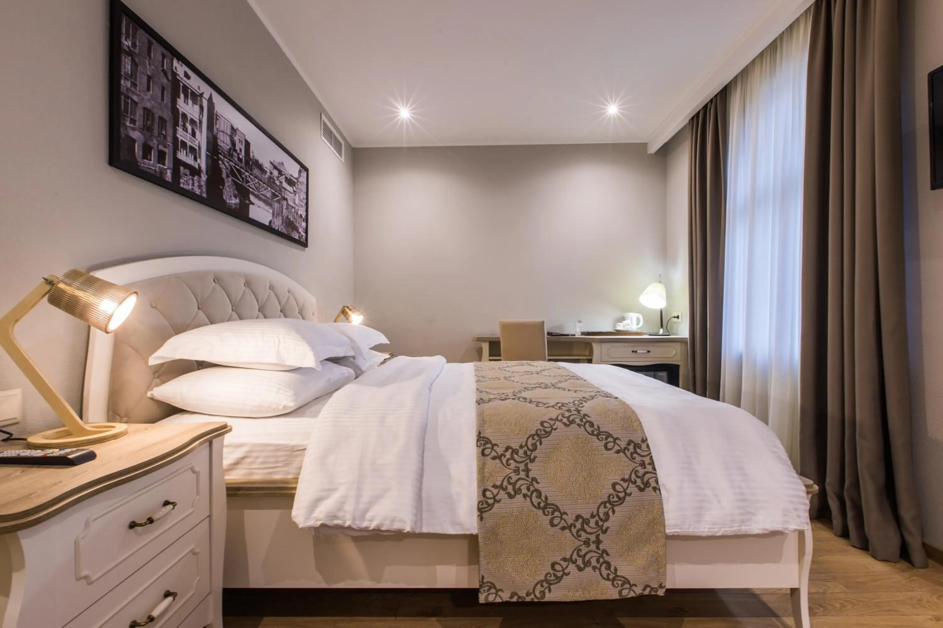 Bed in Hotel Khokhobi Old Tbilisi