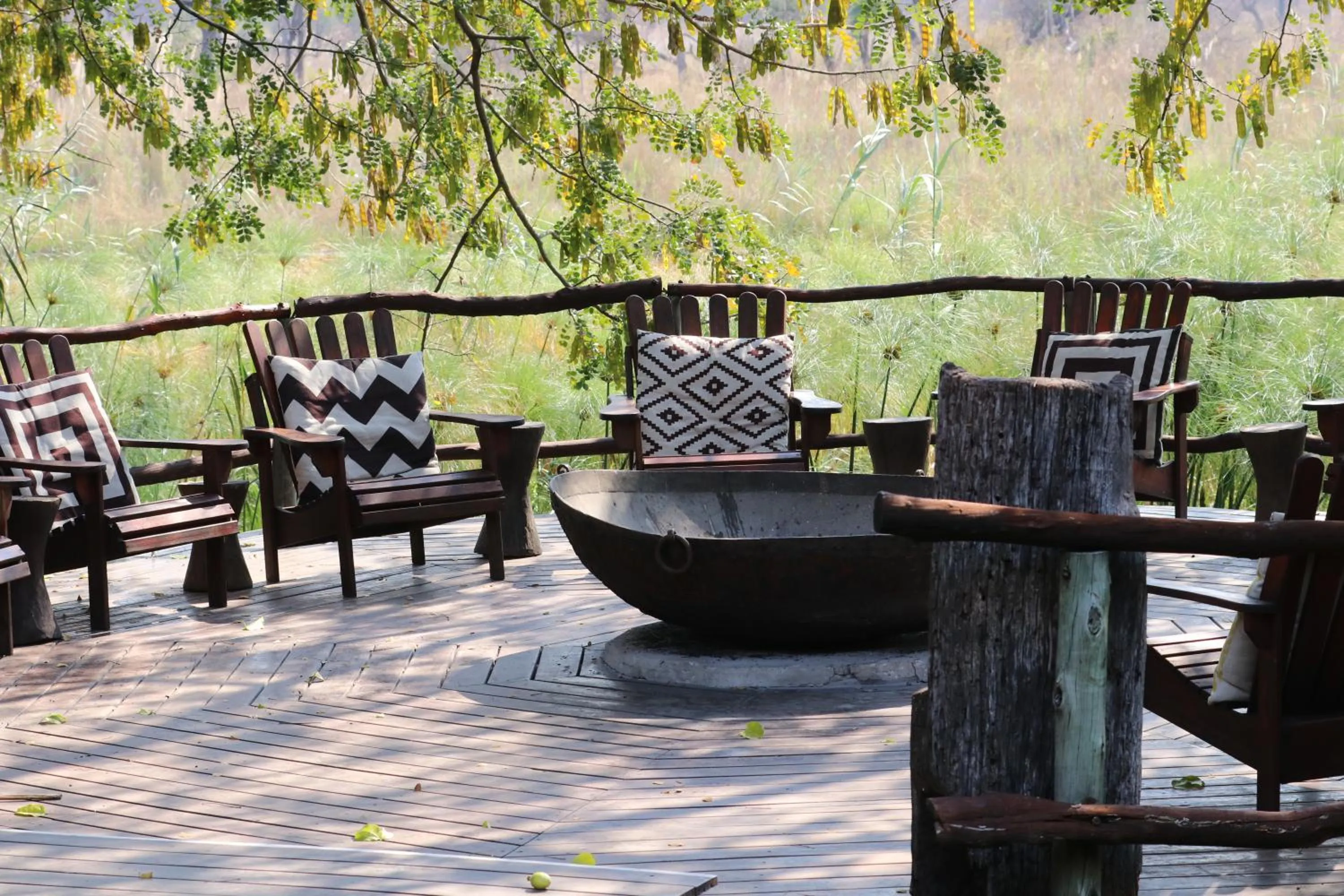 Patio in Camp Kwando