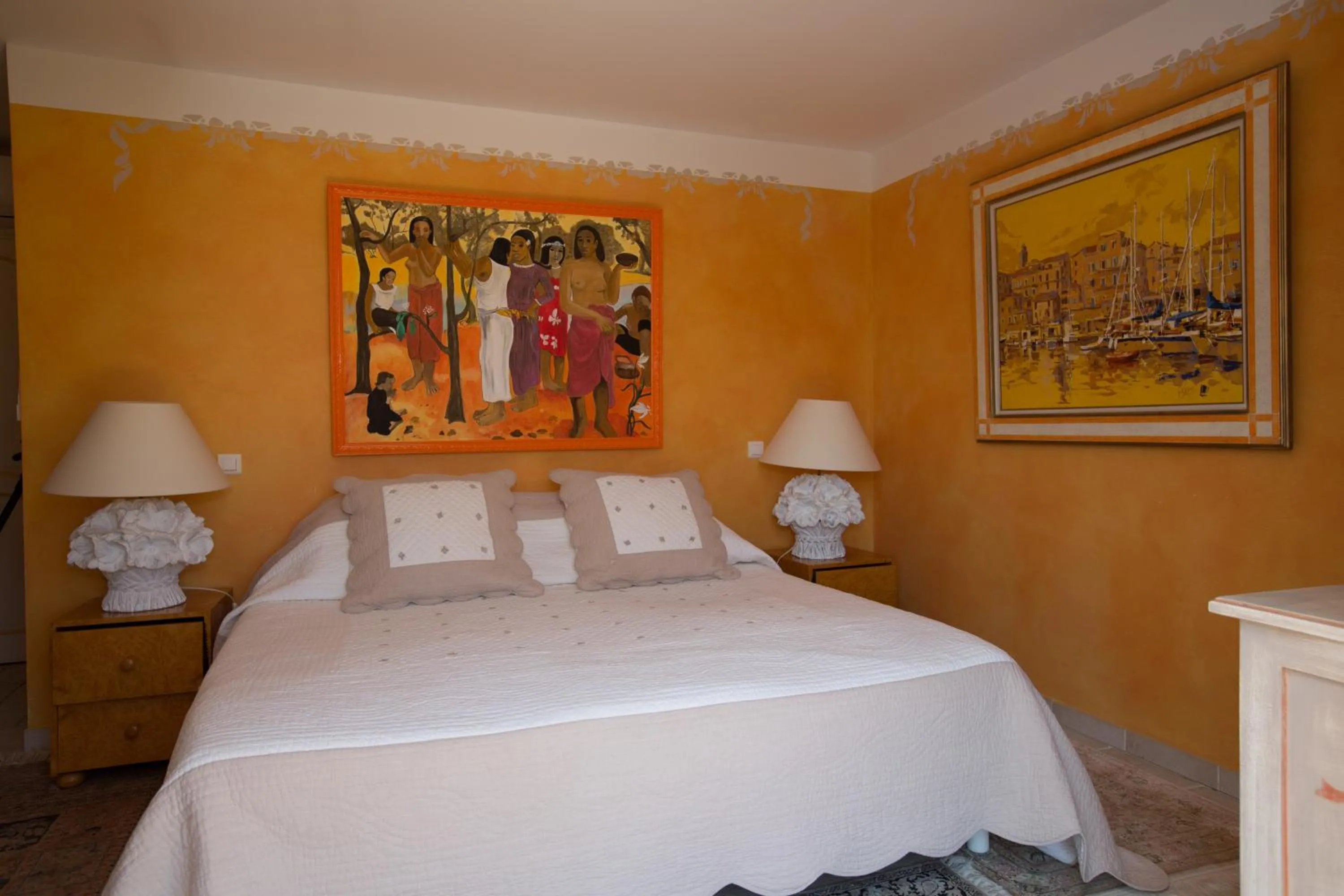 Decorative detail, Bed in La Tarentane