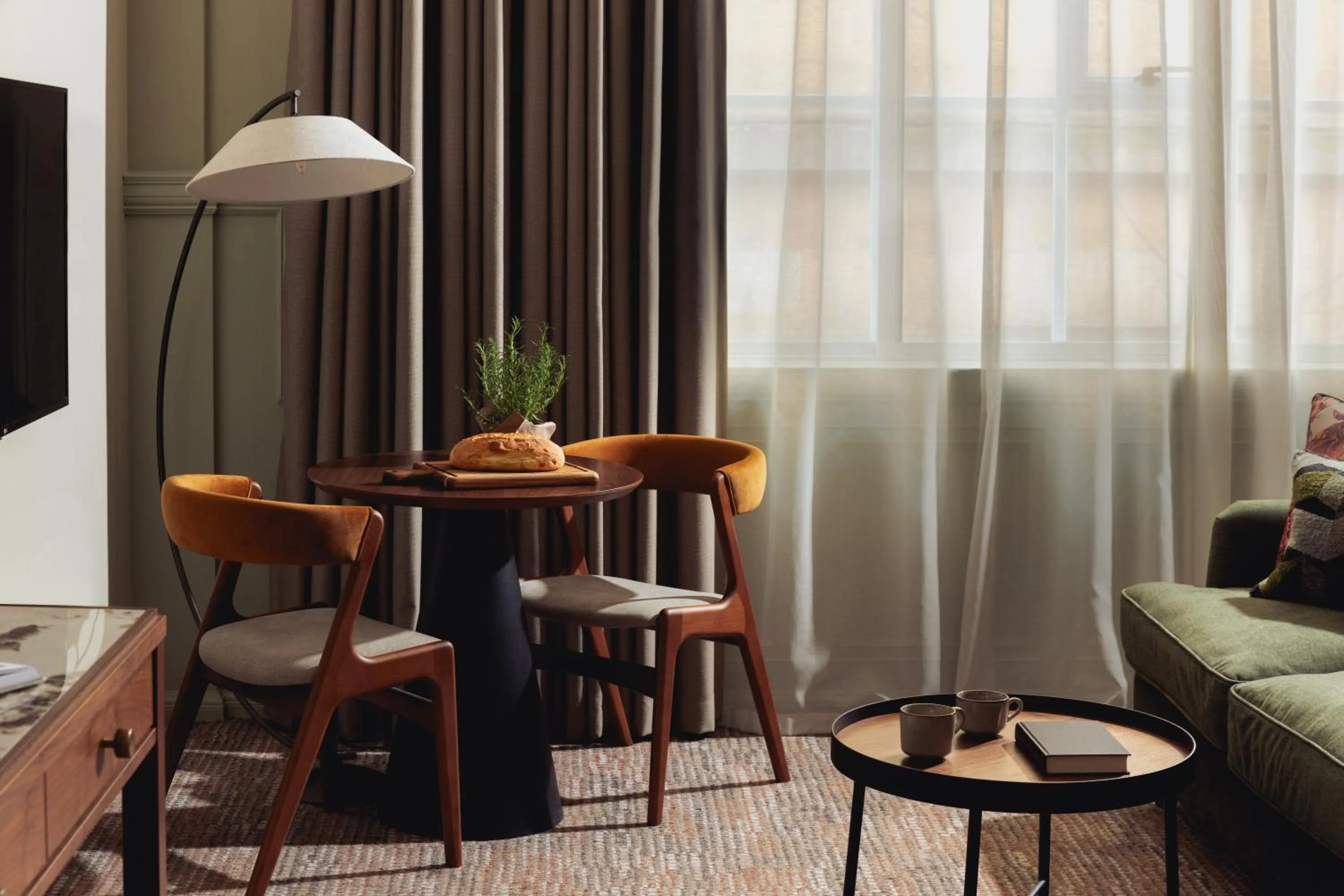 Seating area in Native Glasgow