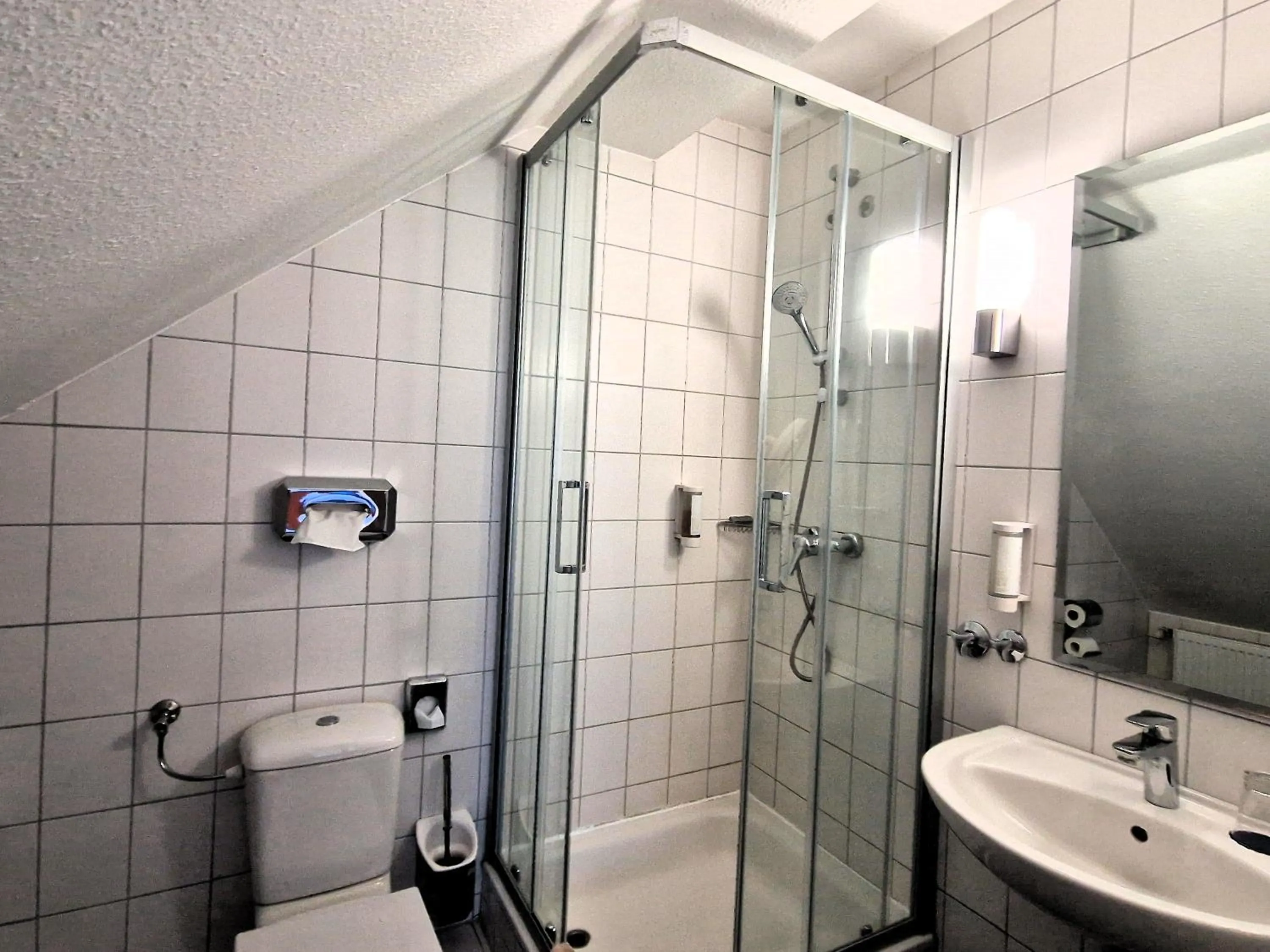 Bathroom in Hotel Fährhaus Niederkleveez