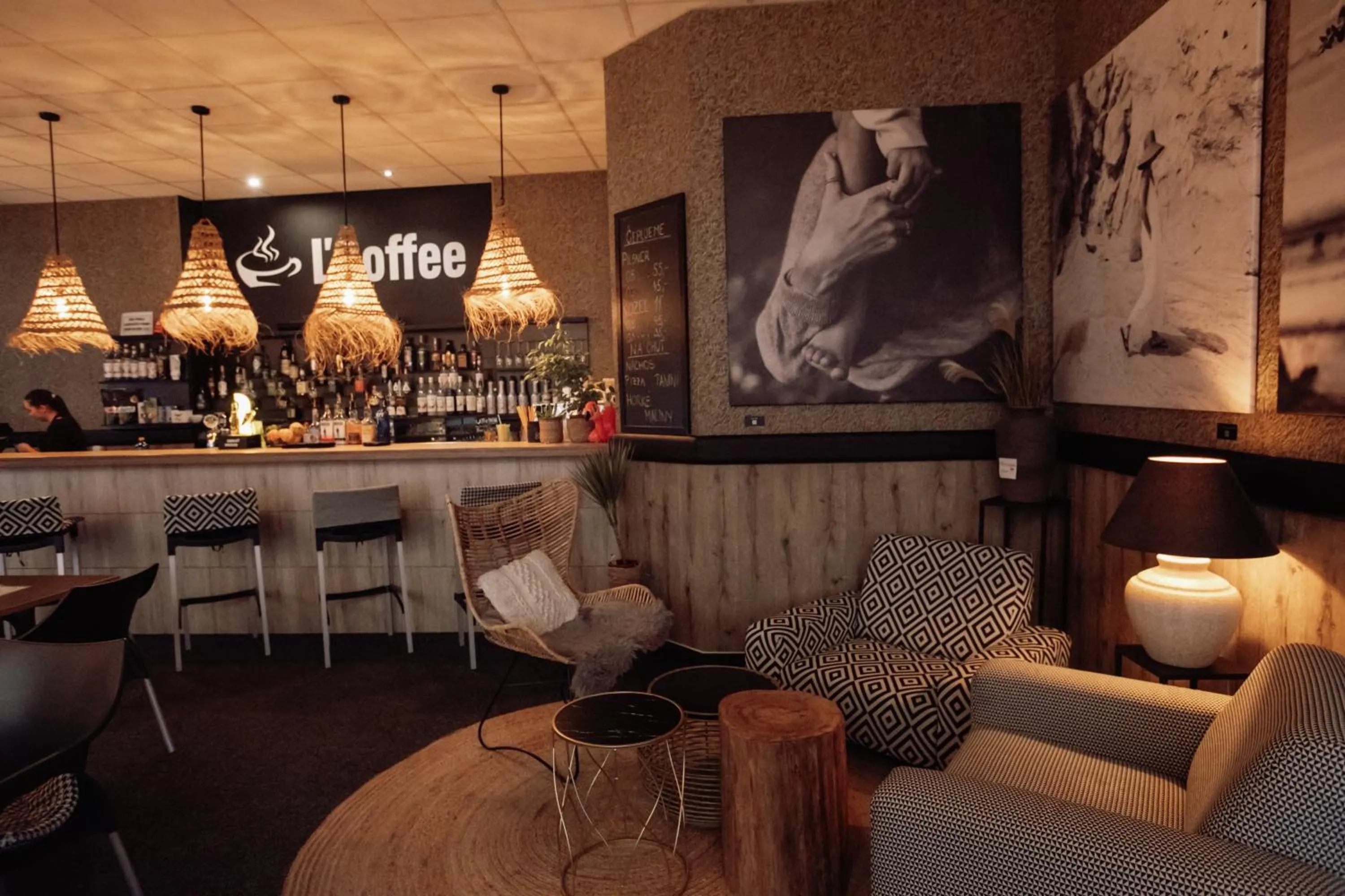 Seating area in Interhotel Tatra