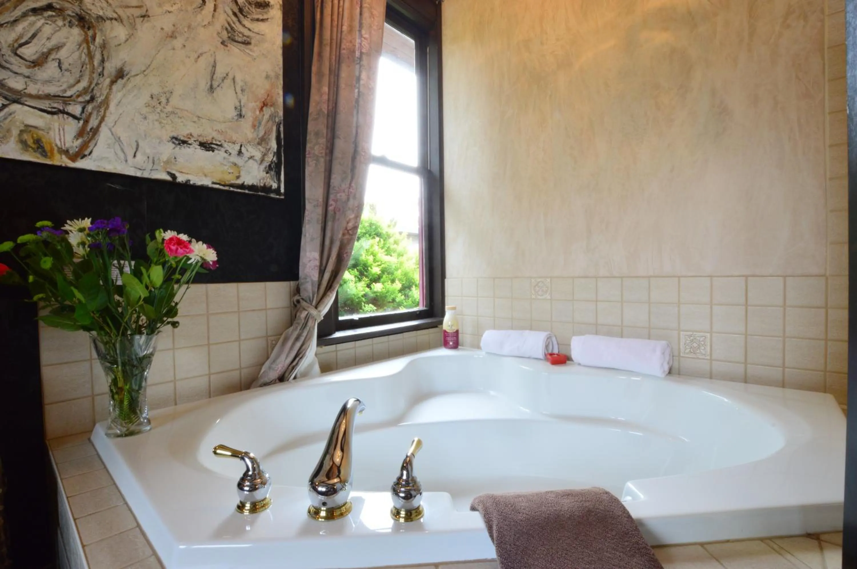 Bed in Marketa's Bed and Breakfast