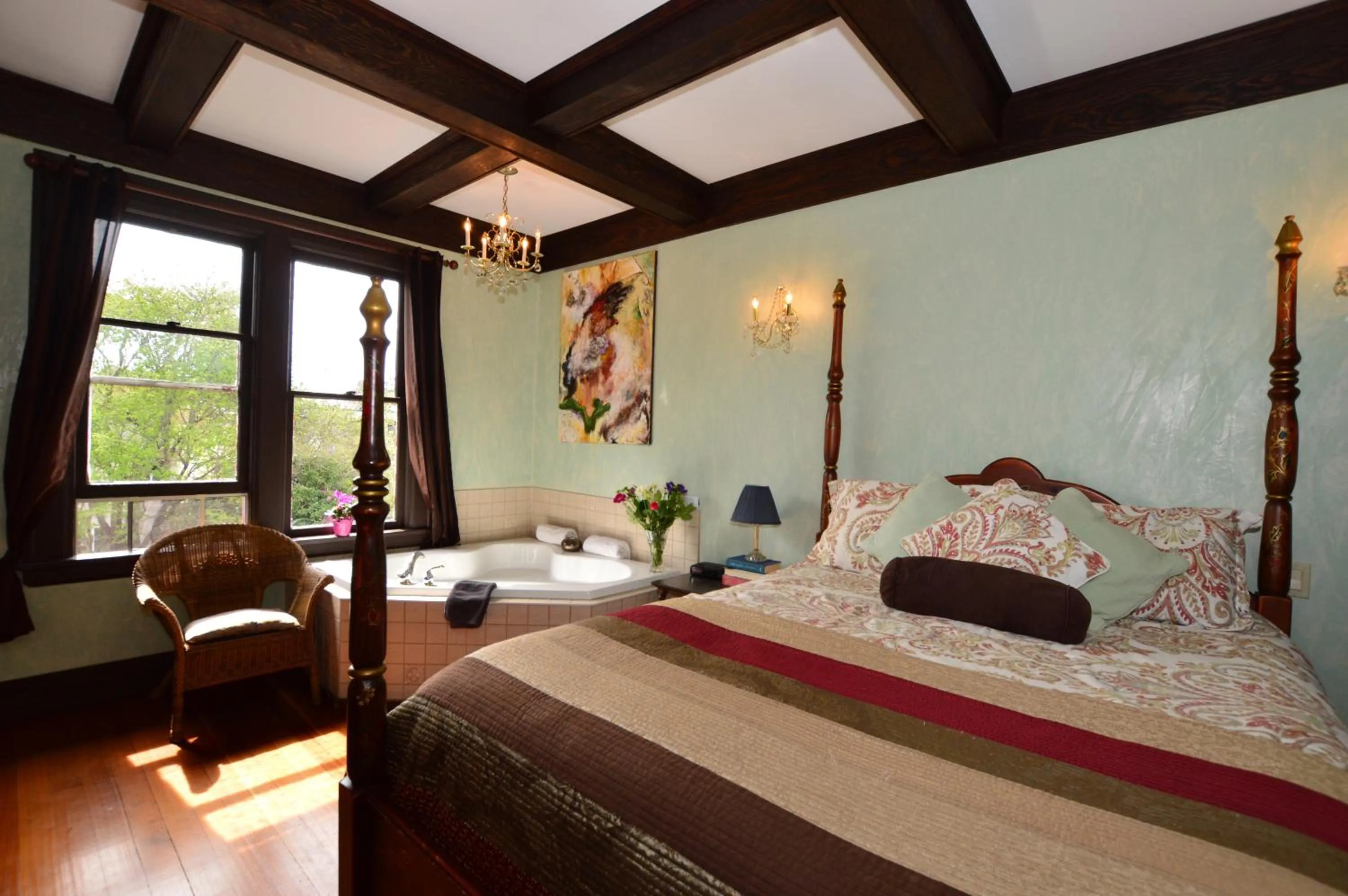 Shower, Bed in Marketa's Bed and Breakfast