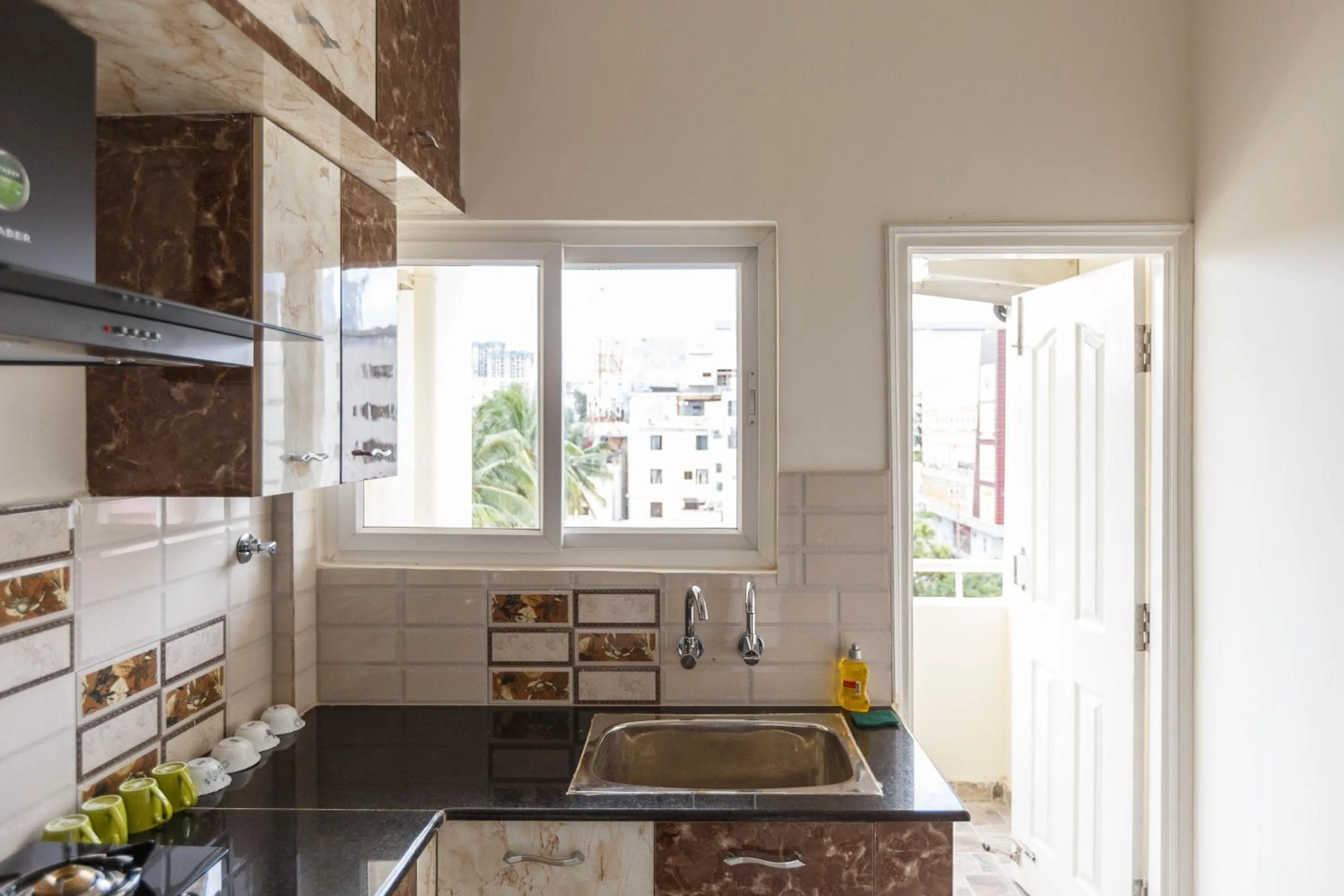 kitchen in Mistyblue Serviced Apartments