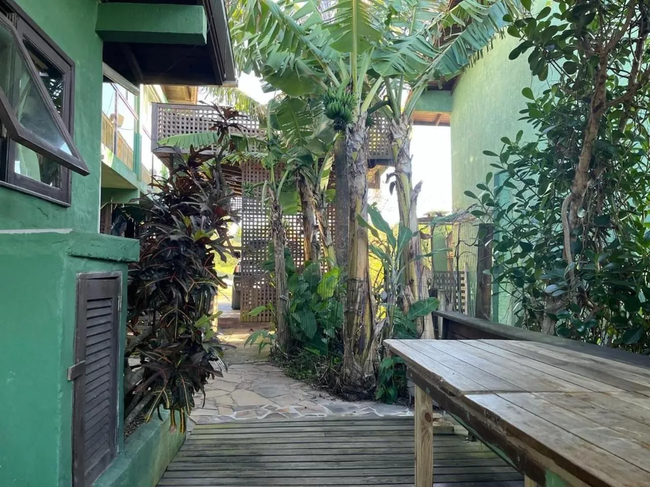 Balcony/Terrace in Pousada vale verde bungalows - Praia do Rosa