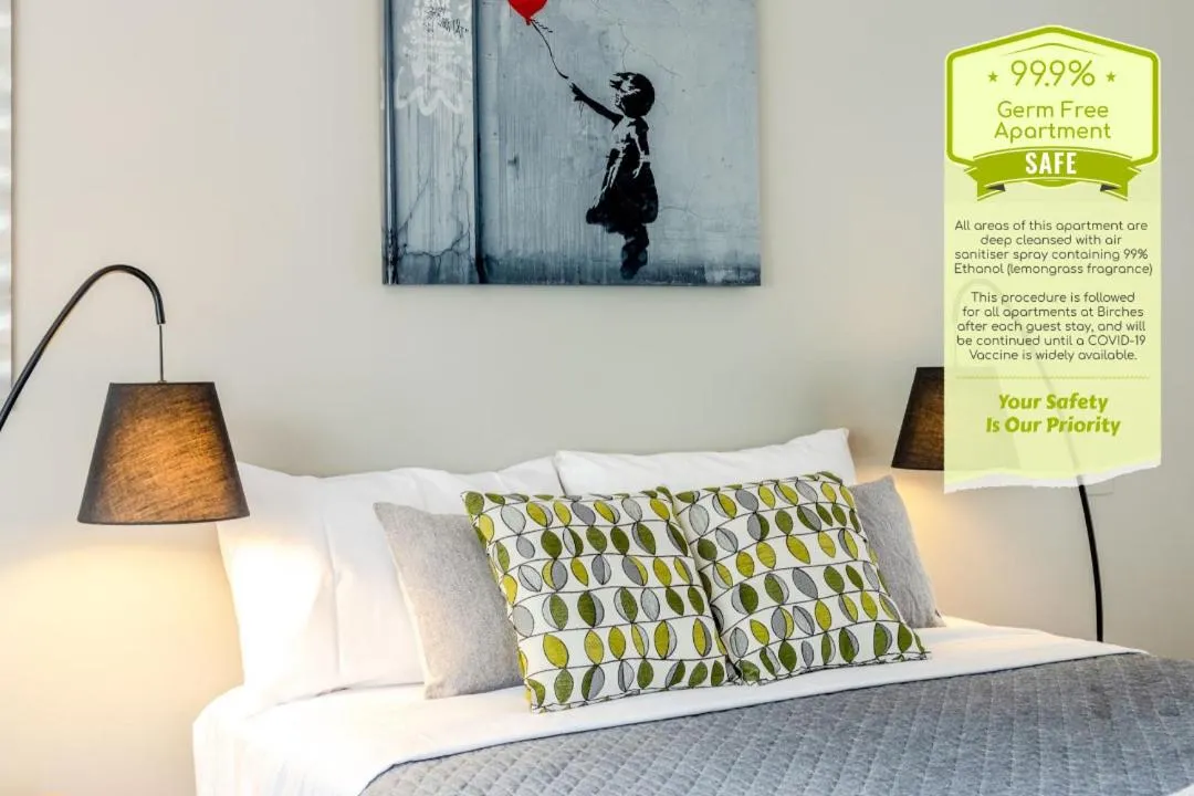 Bed in Birches Serviced Apartments