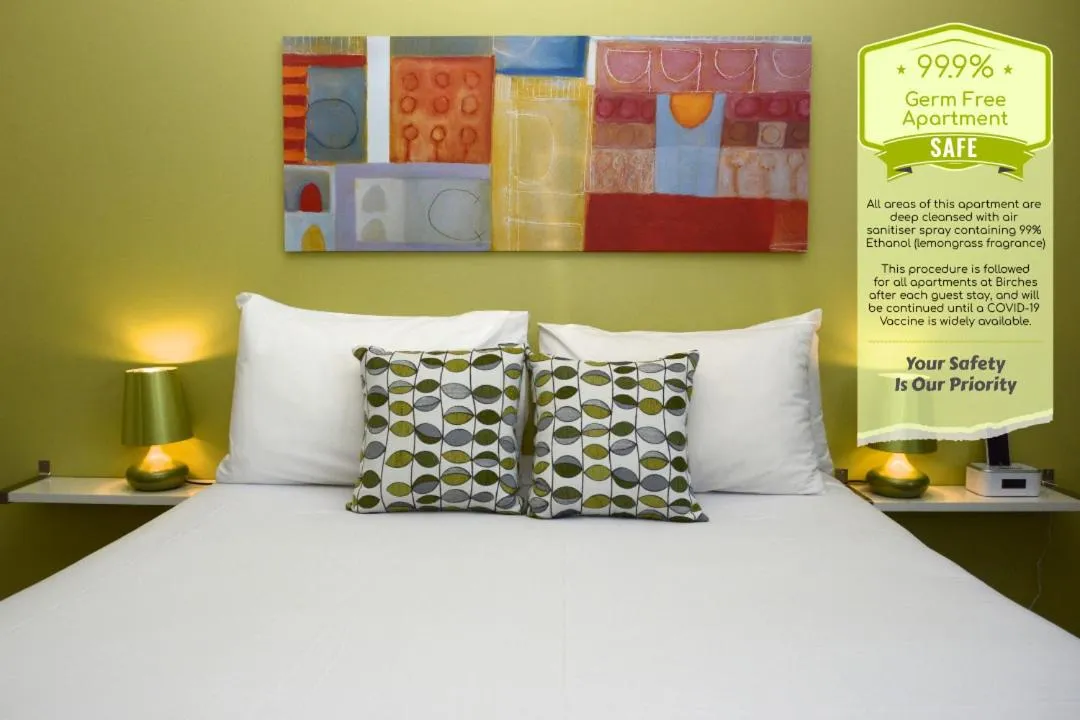 Bed in Birches Serviced Apartments