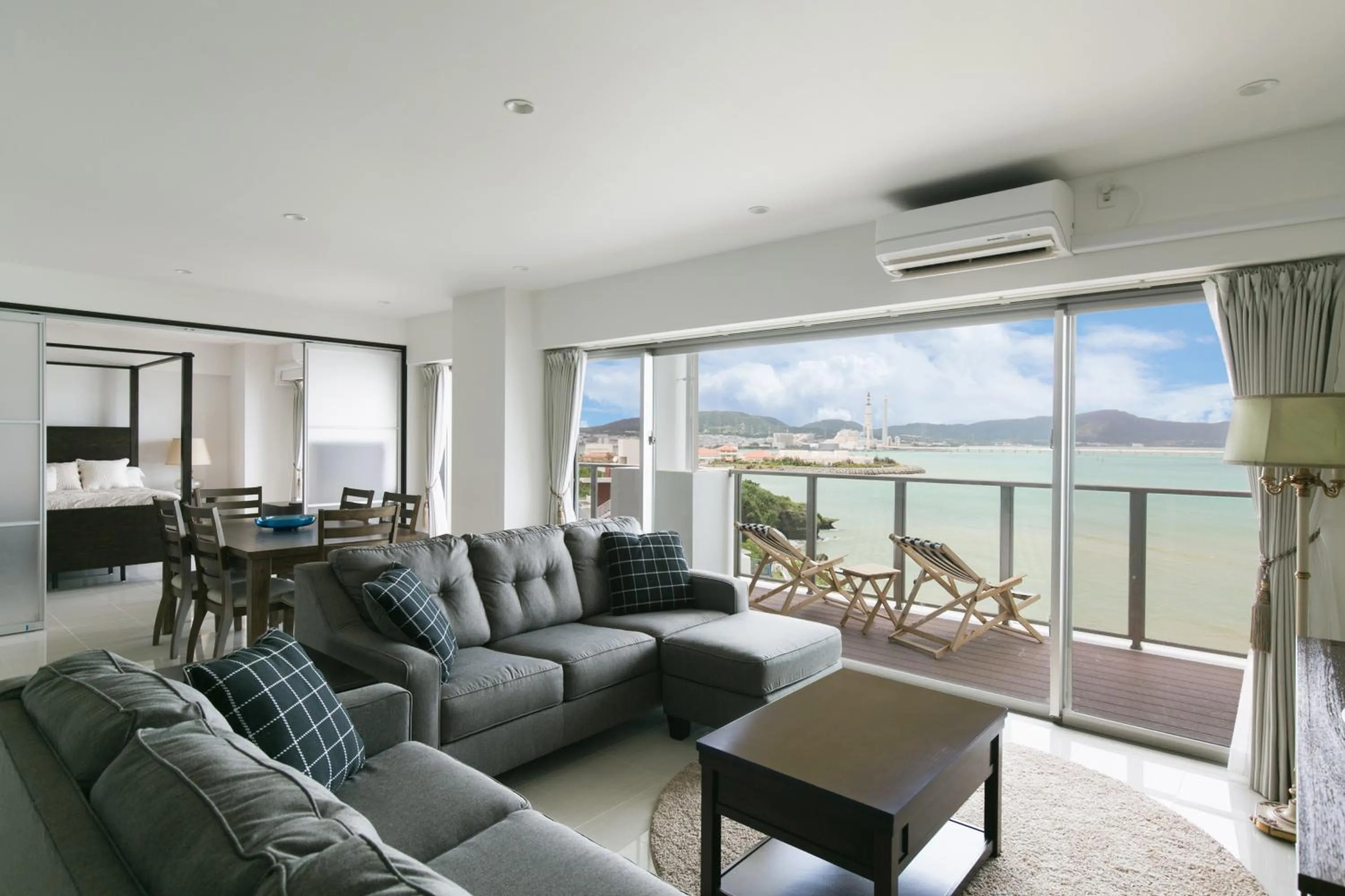 Living room in Hideout Okinawa Uruma