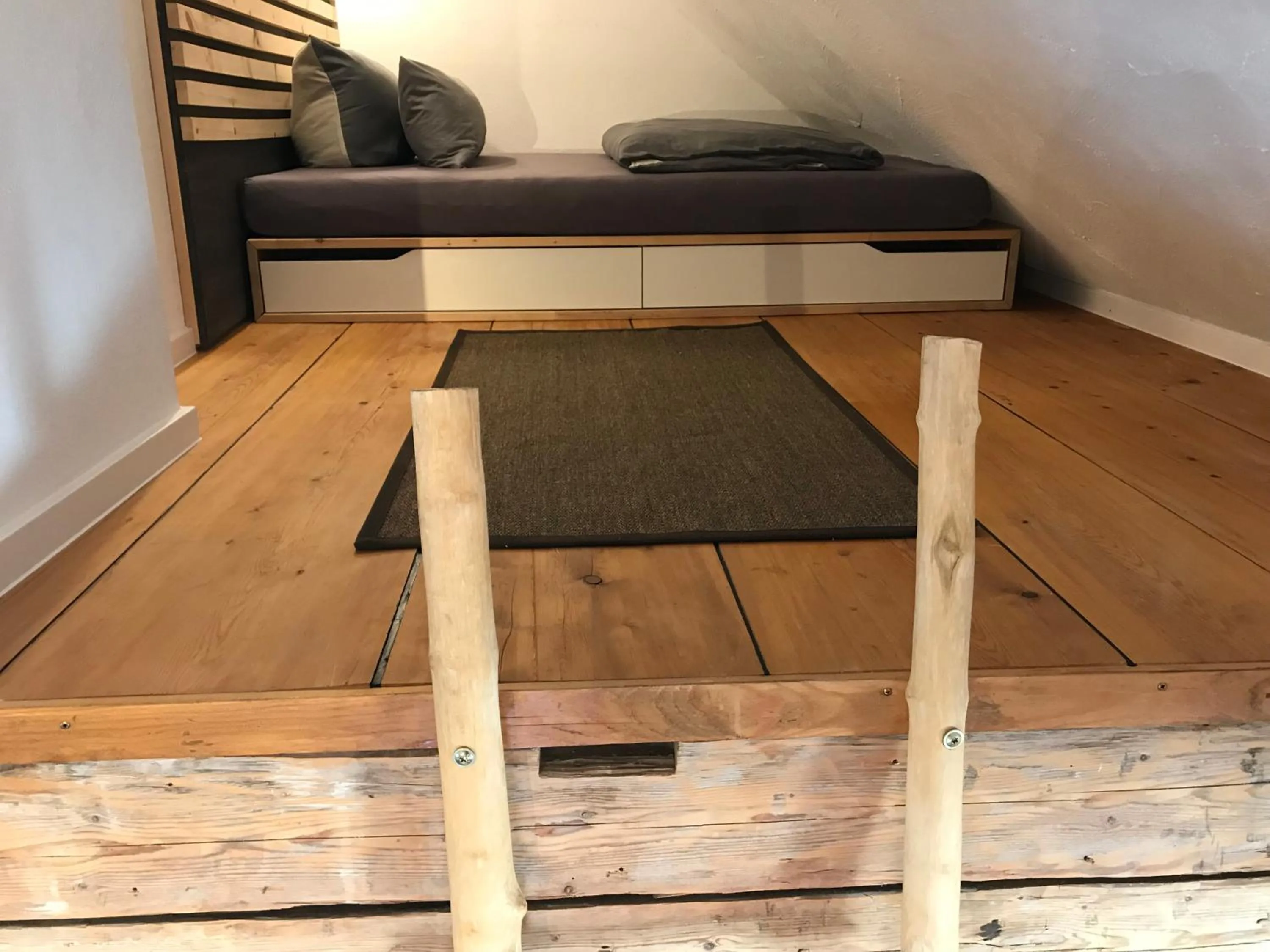 Bed in mein Quartier