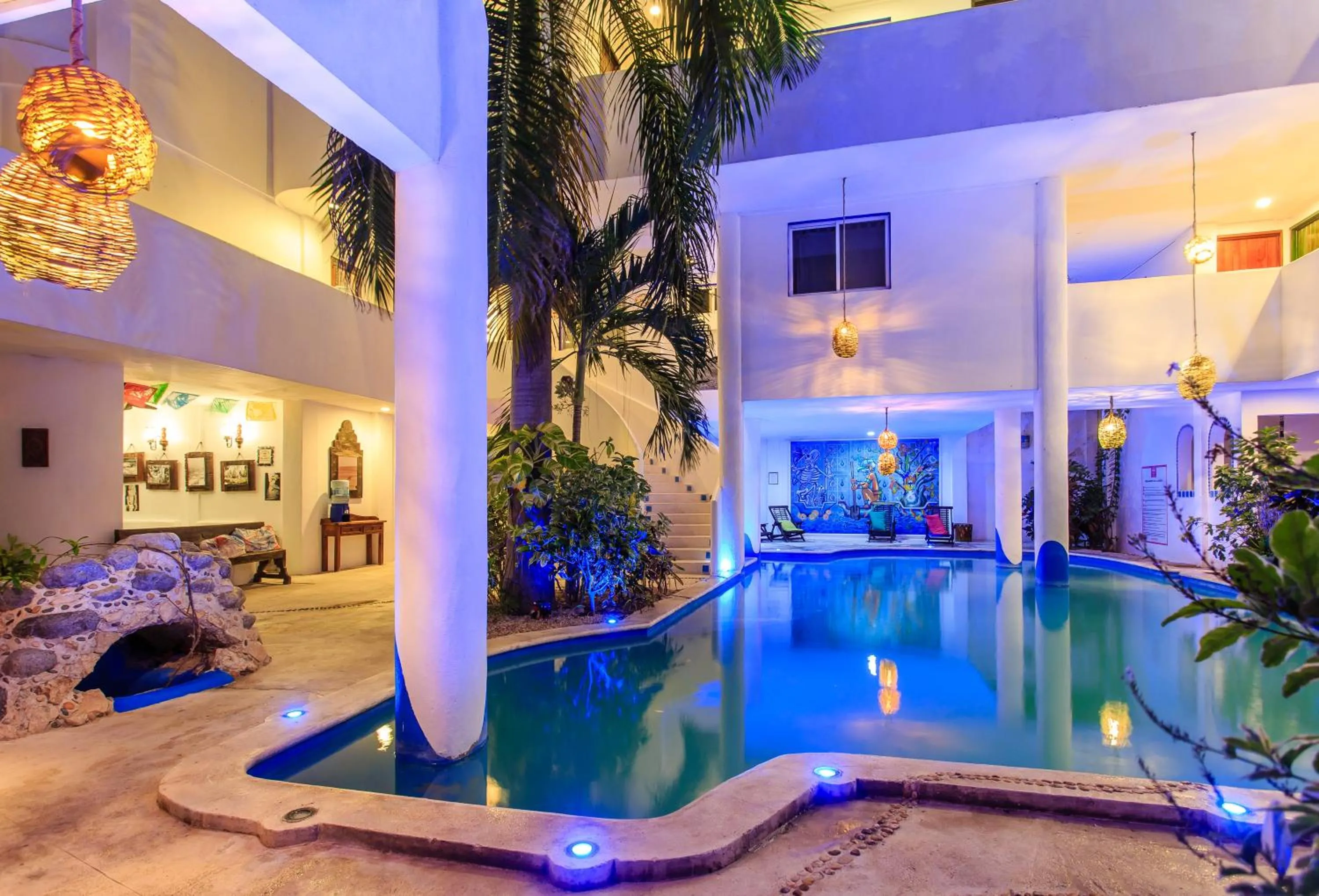 Swimming pool in Hotel Museo Matan Kaan Mahahual