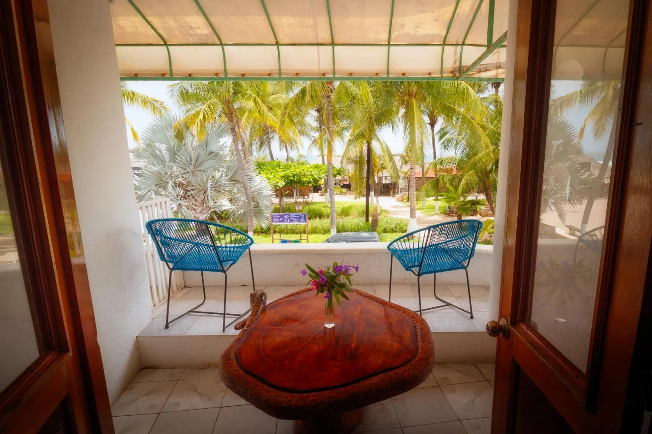 Seating area in Hotel Bungalows Acuario
