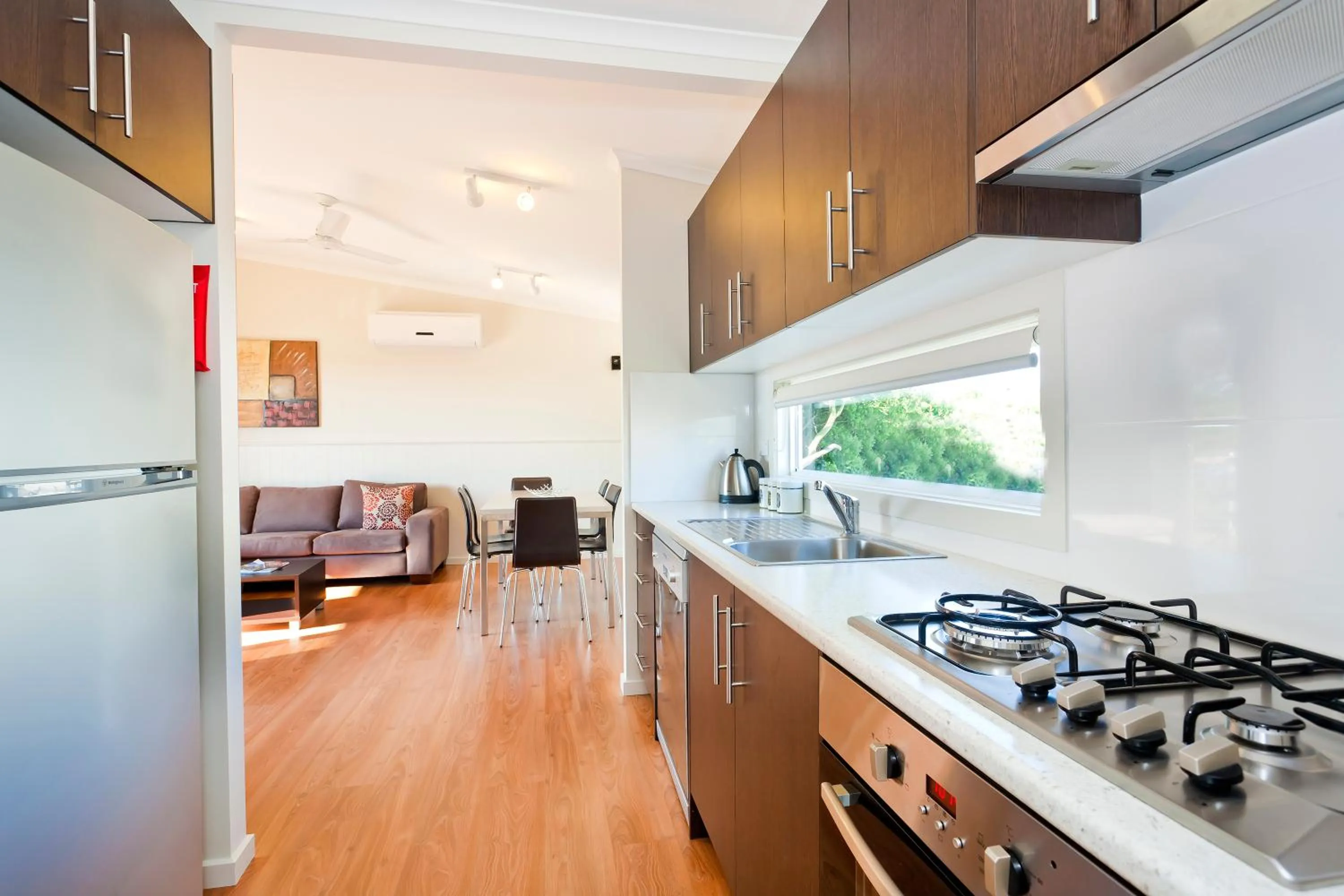 Kitchen or kitchenette in Great Ocean Road Tourist Park