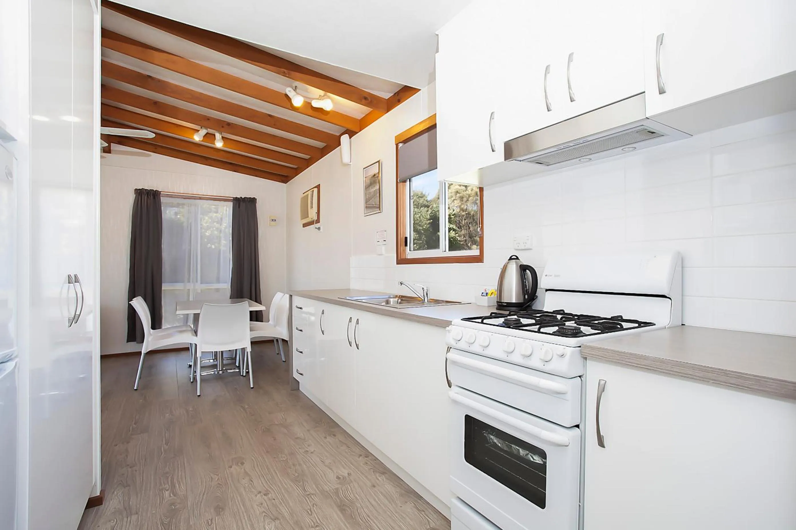 Kitchen or kitchenette in Great Ocean Road Tourist Park