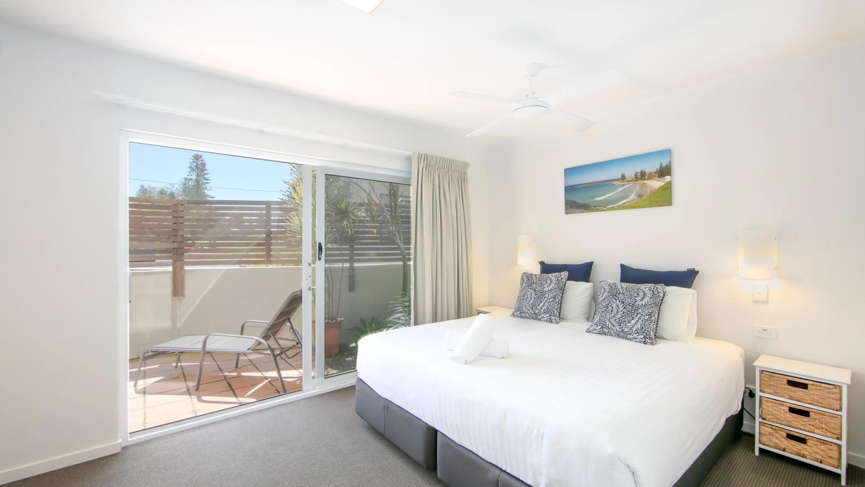 Bedroom, Bed in Yamba Beach Motel