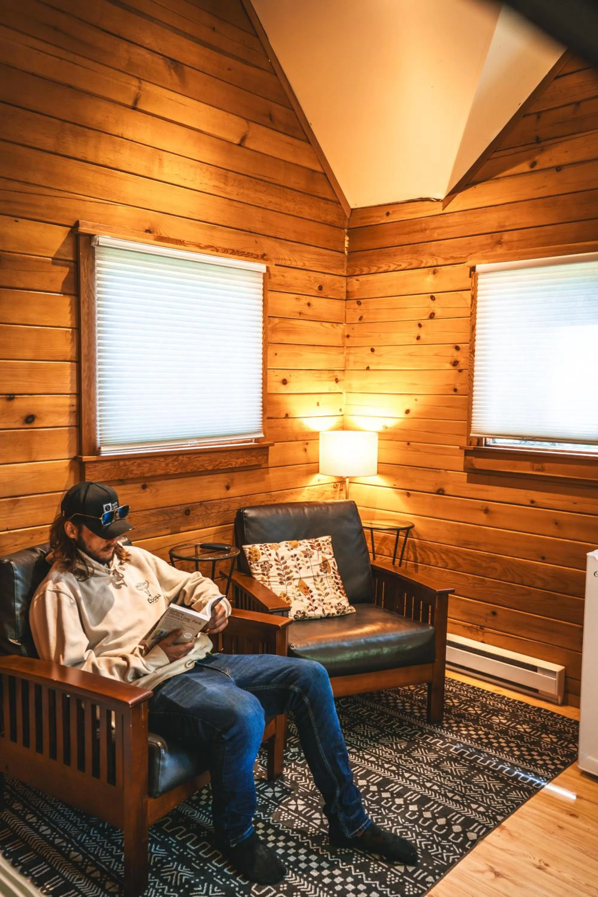 Living room in Across the Creek Cabins