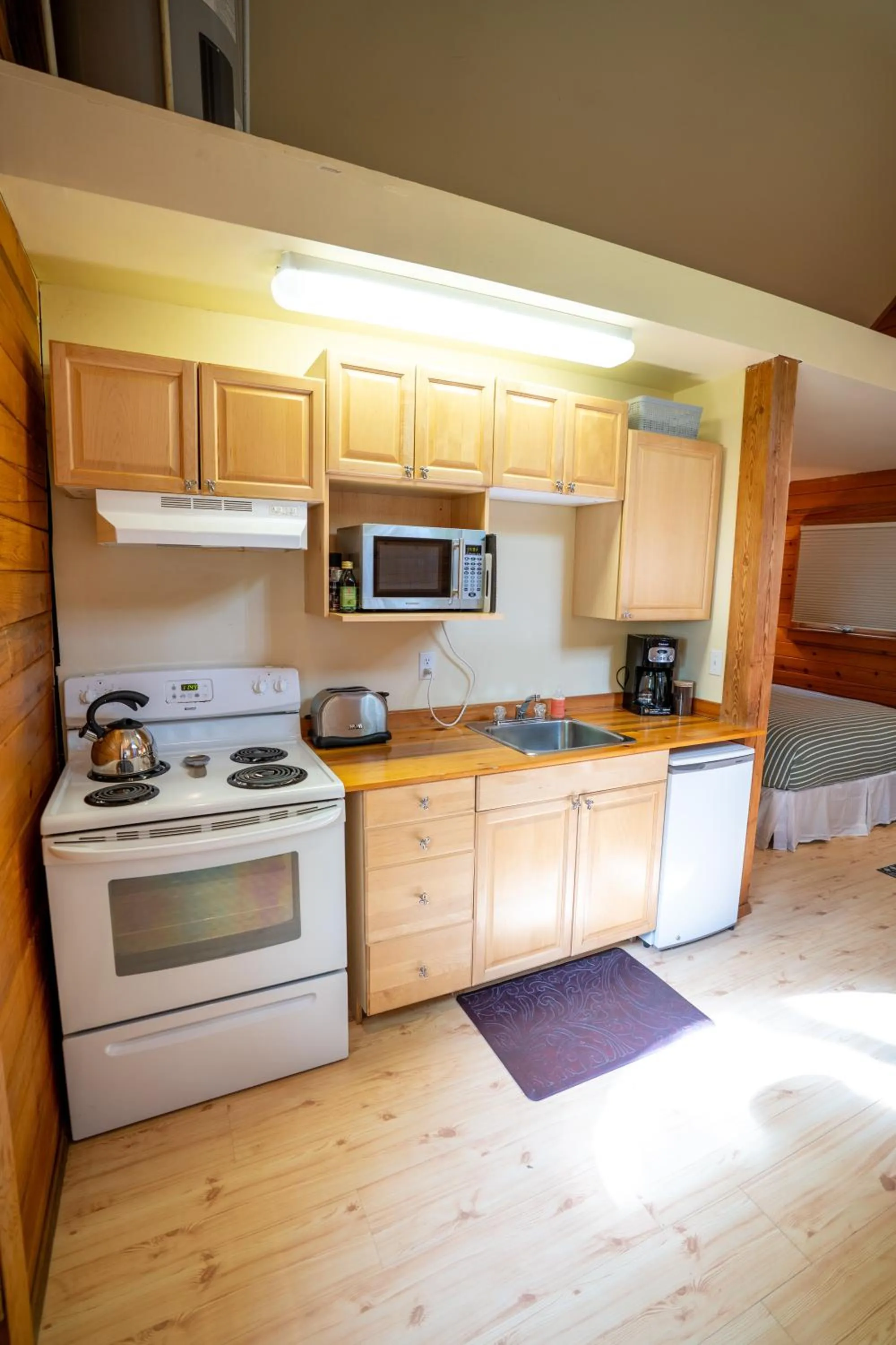 Kitchen or kitchenette in Across the Creek Cabins