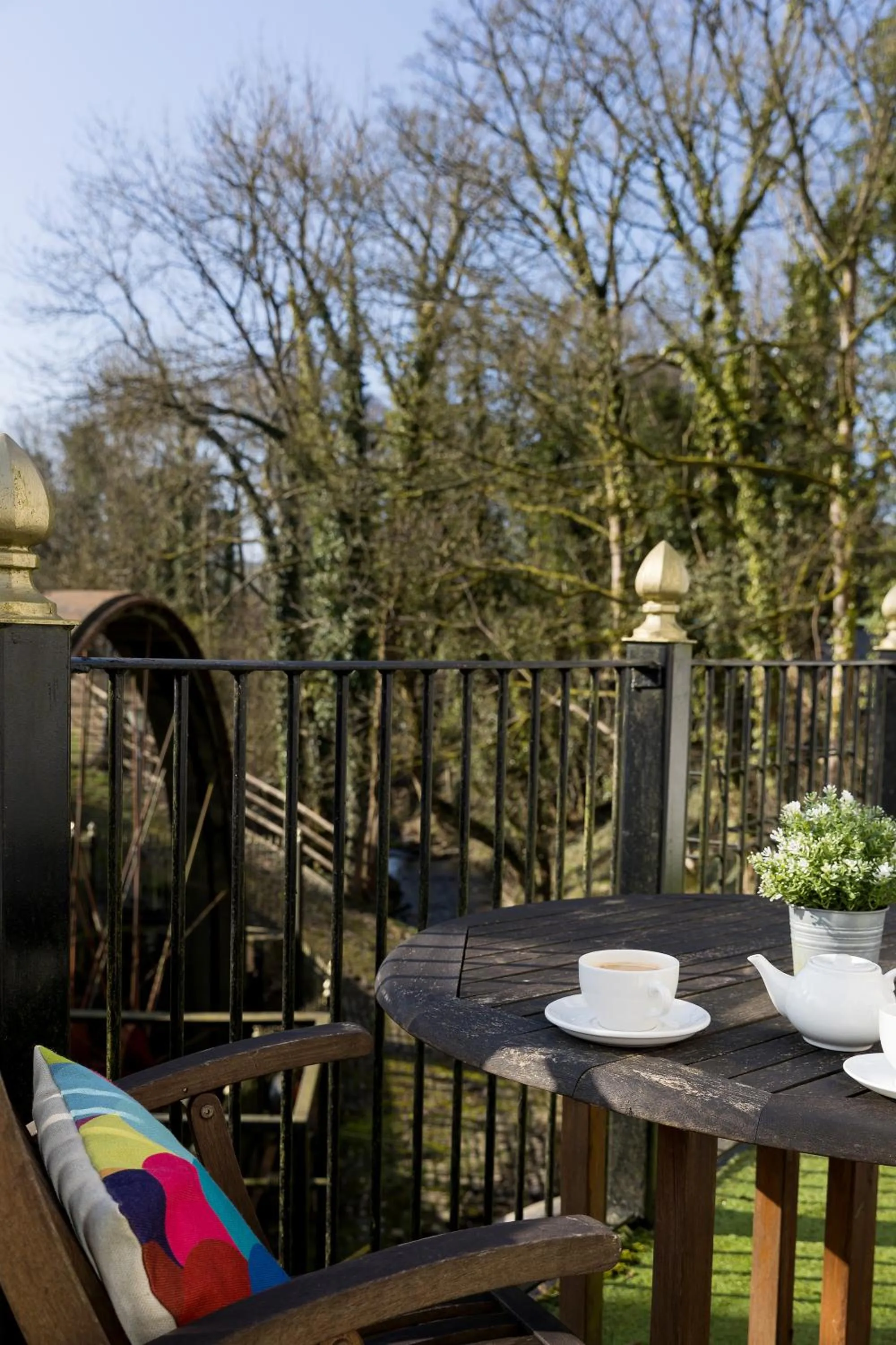 Balcony/Terrace in The Little Mill Inn