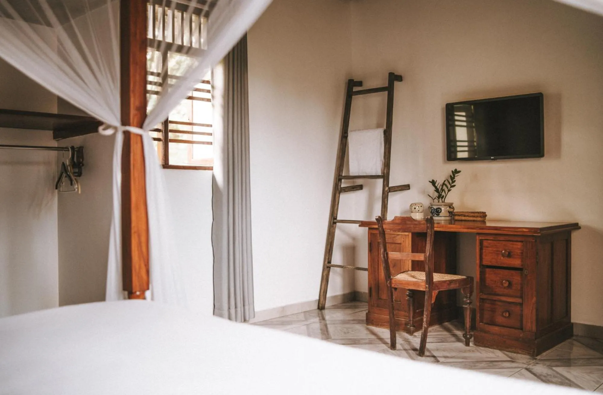 Bedroom, Bed in Villa Balapitiya Beach