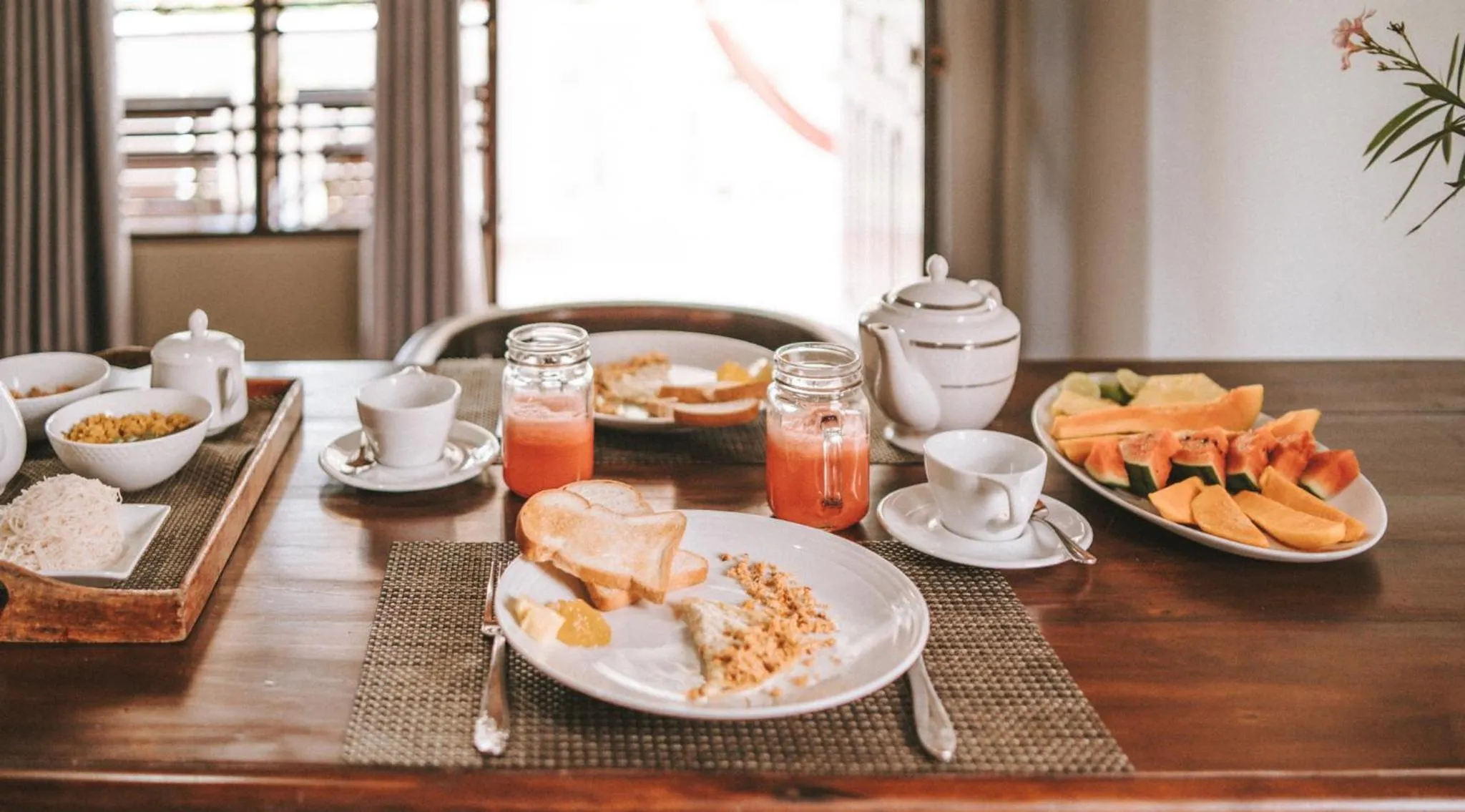 Continental breakfast in Villa Balapitiya Beach