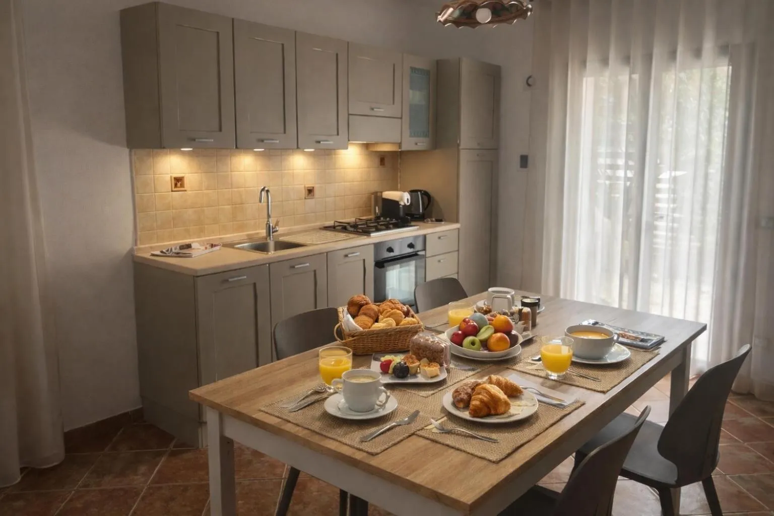 Kitchen or kitchenette in Casale La Zagara