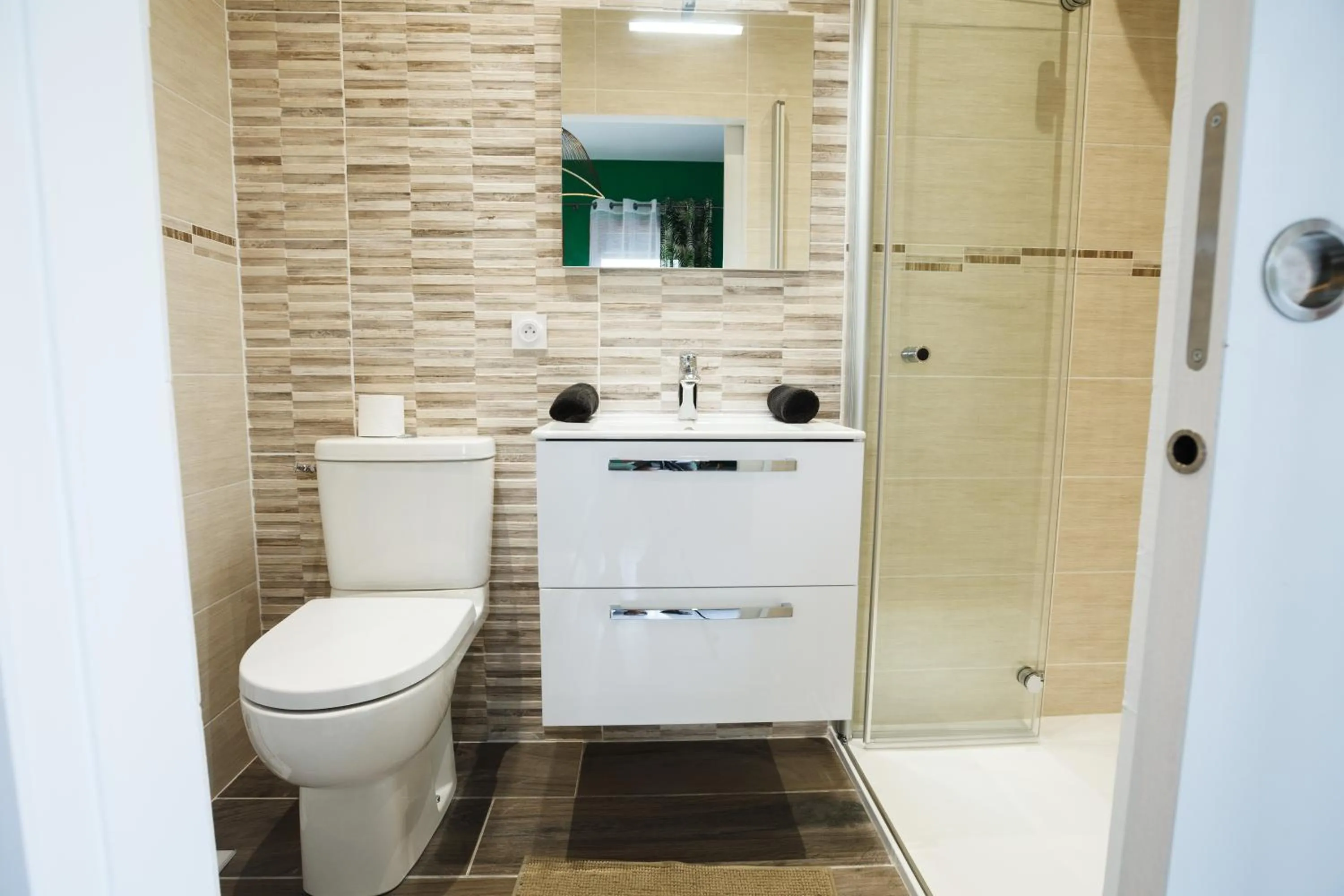 Shower in Les villas du triangle - chambres d'hôtes