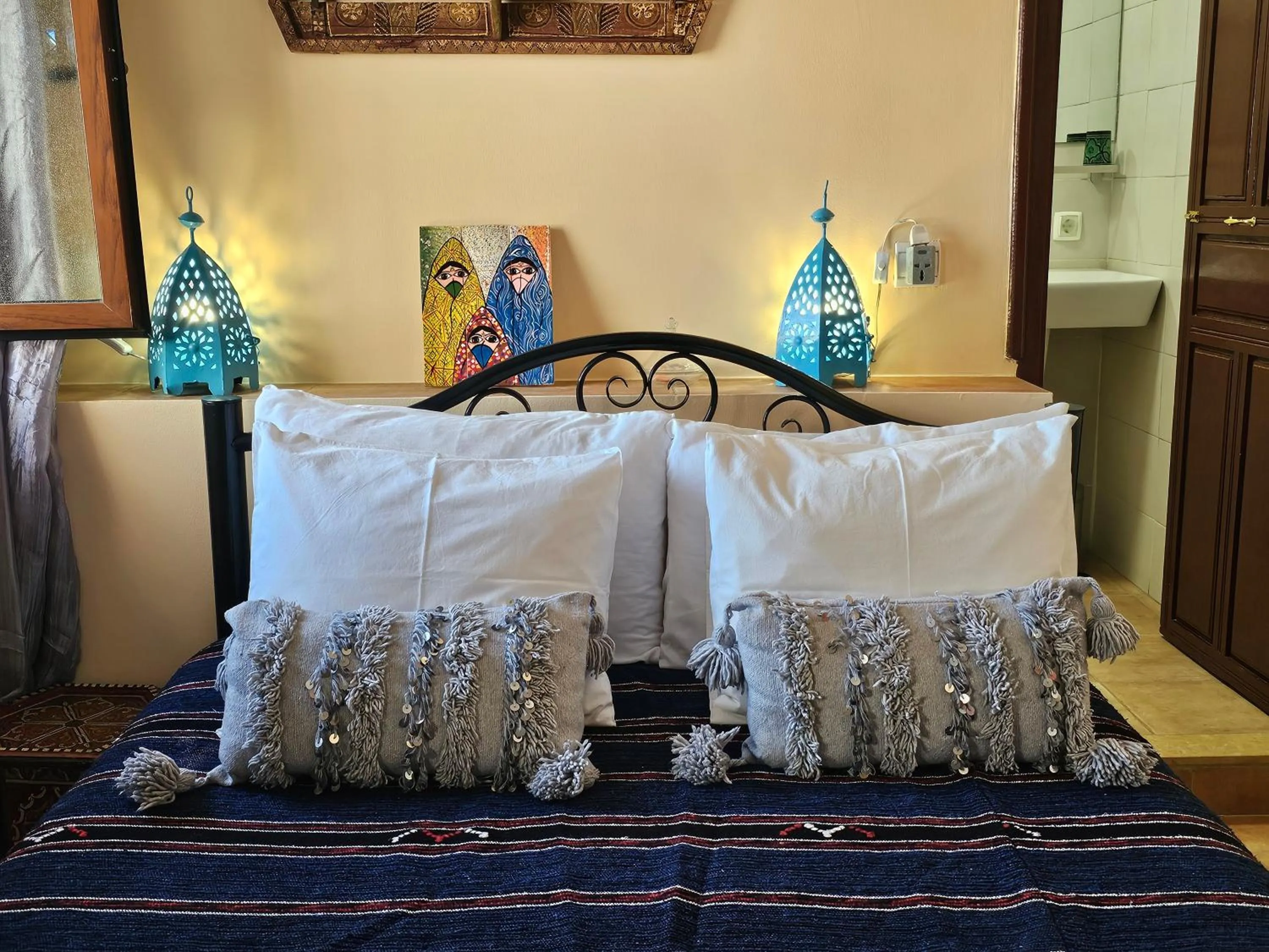 Bed in Riad Dar Rita