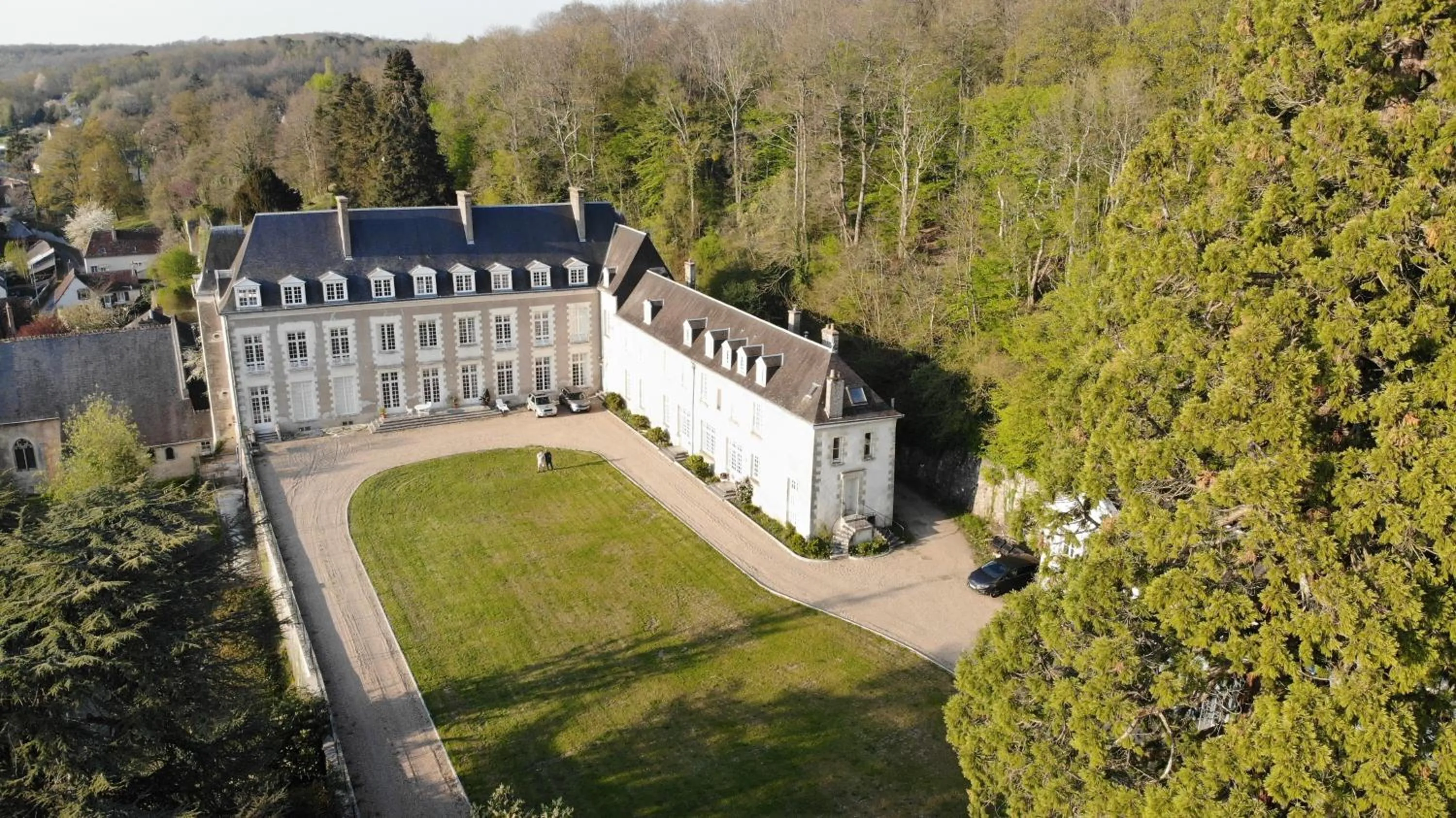 Bird's eye view in Château de Saint Ouen les Vignes