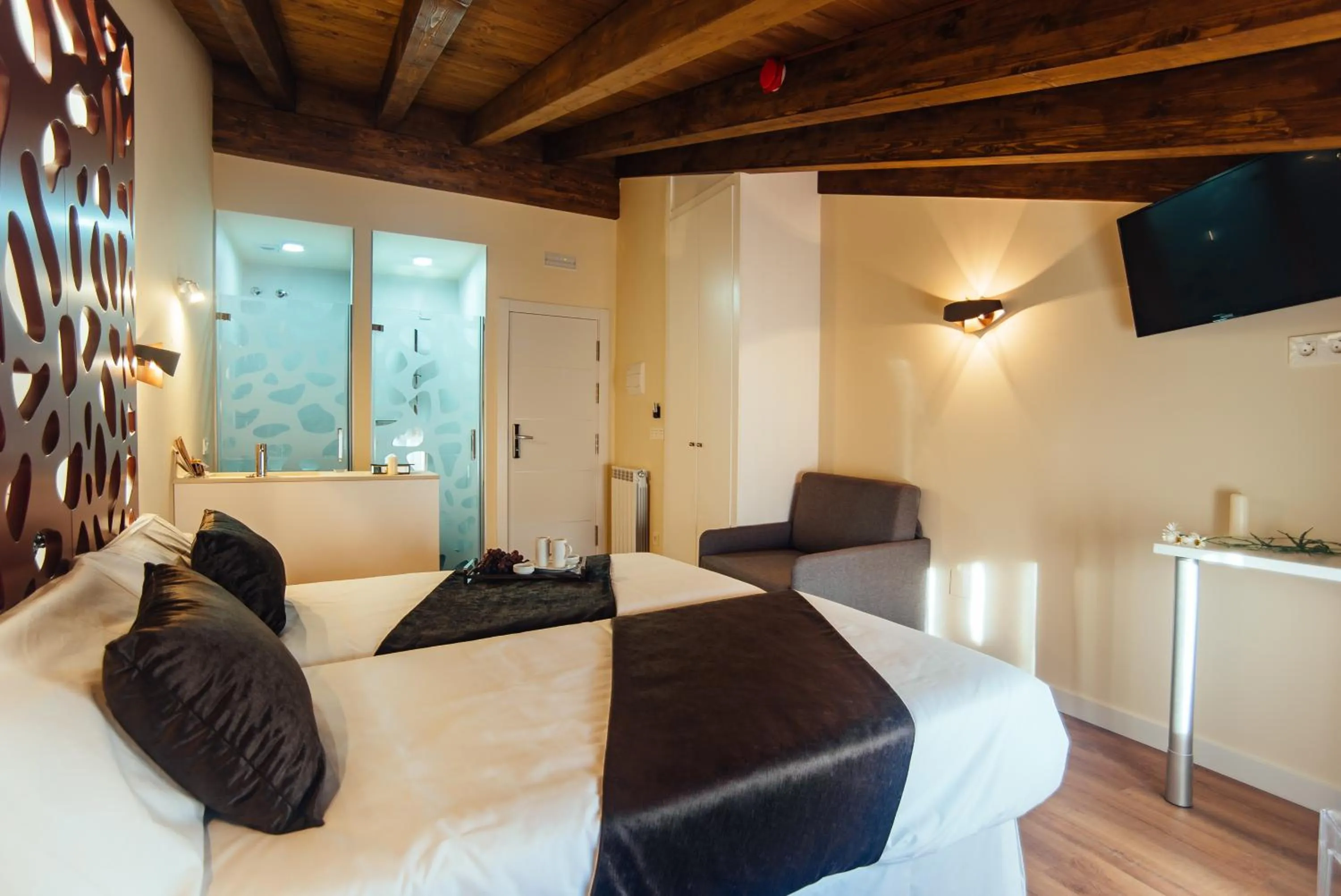 Bedroom, Bed in Hotel Rural Pinares de Soria