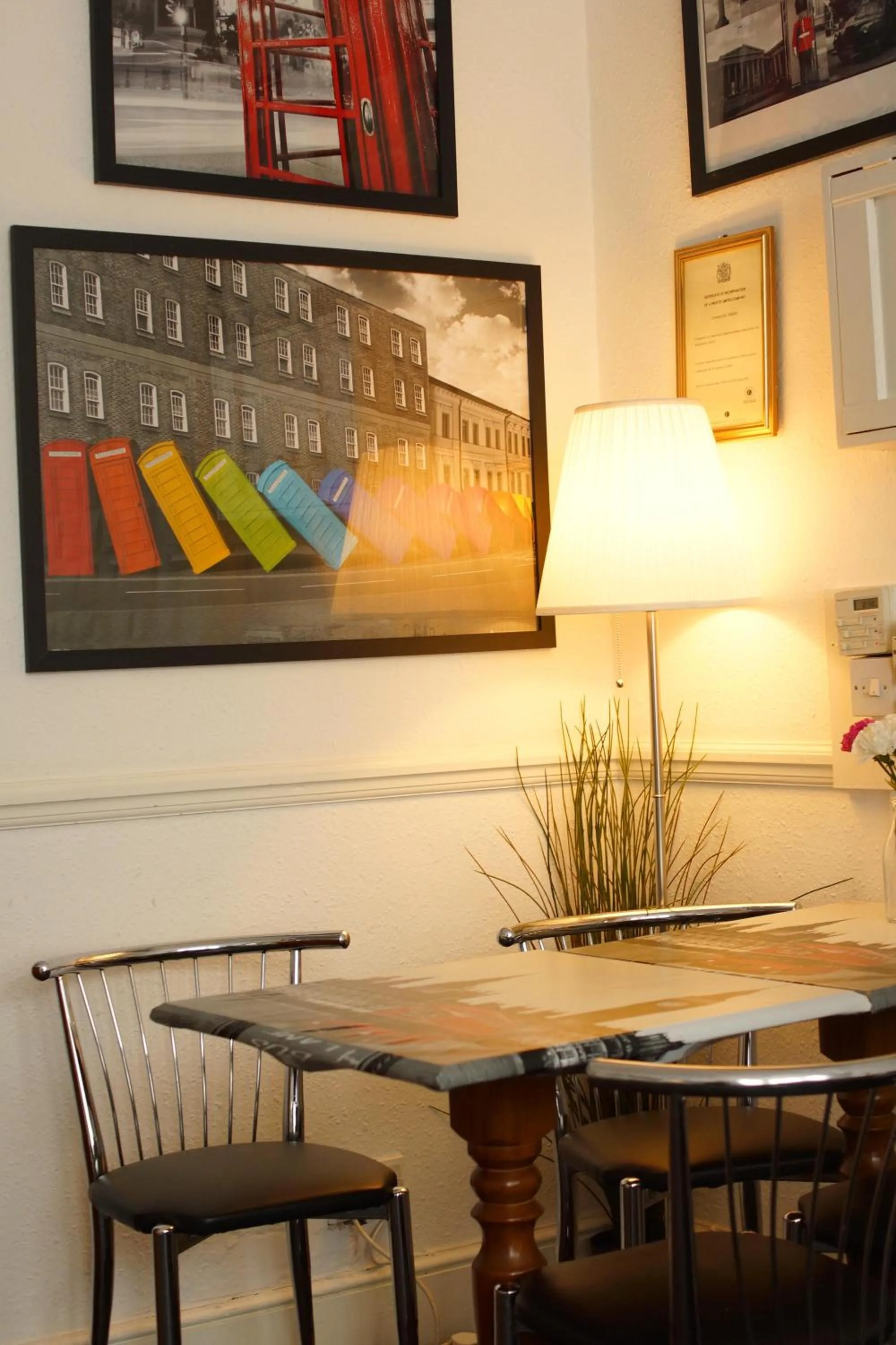 Dining area in Plaza Hotel