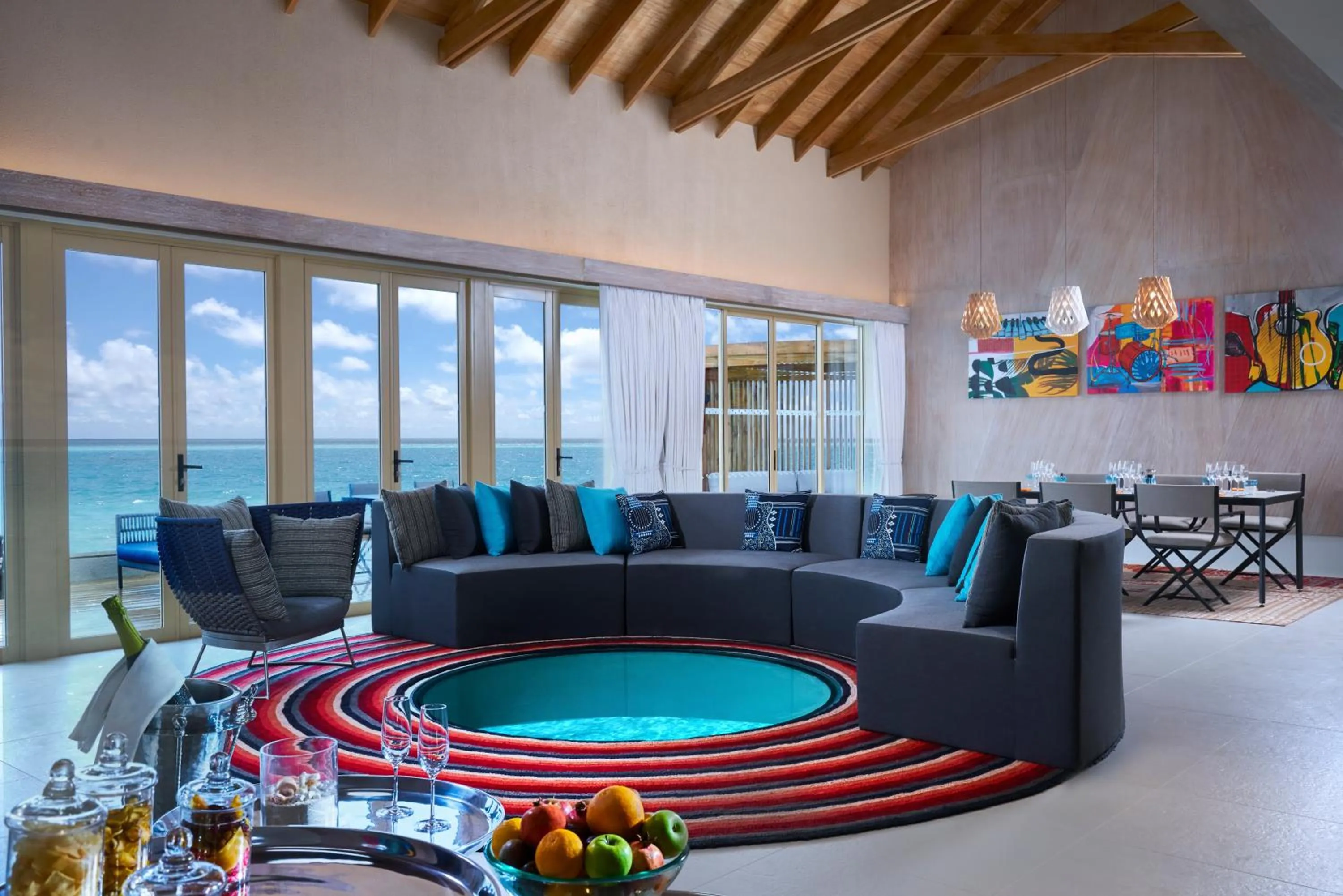 Living room in Hard Rock Hotel Maldives - FREE transfer for stays from 01st Mar to 31st Oct 2026