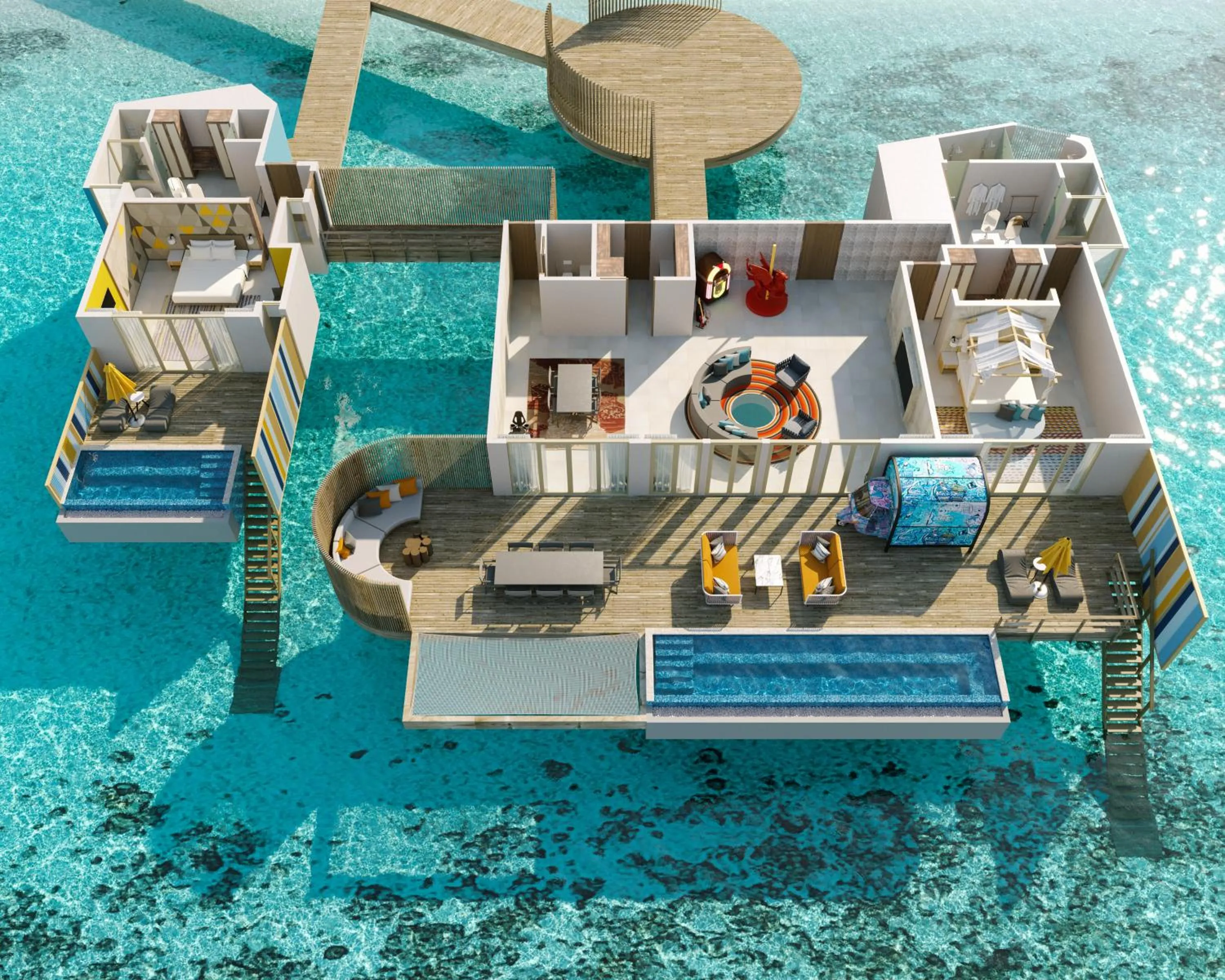 Floor plan in Hard Rock Hotel Maldives - FREE transfer for stays from 01st Mar to 31st Oct 2026