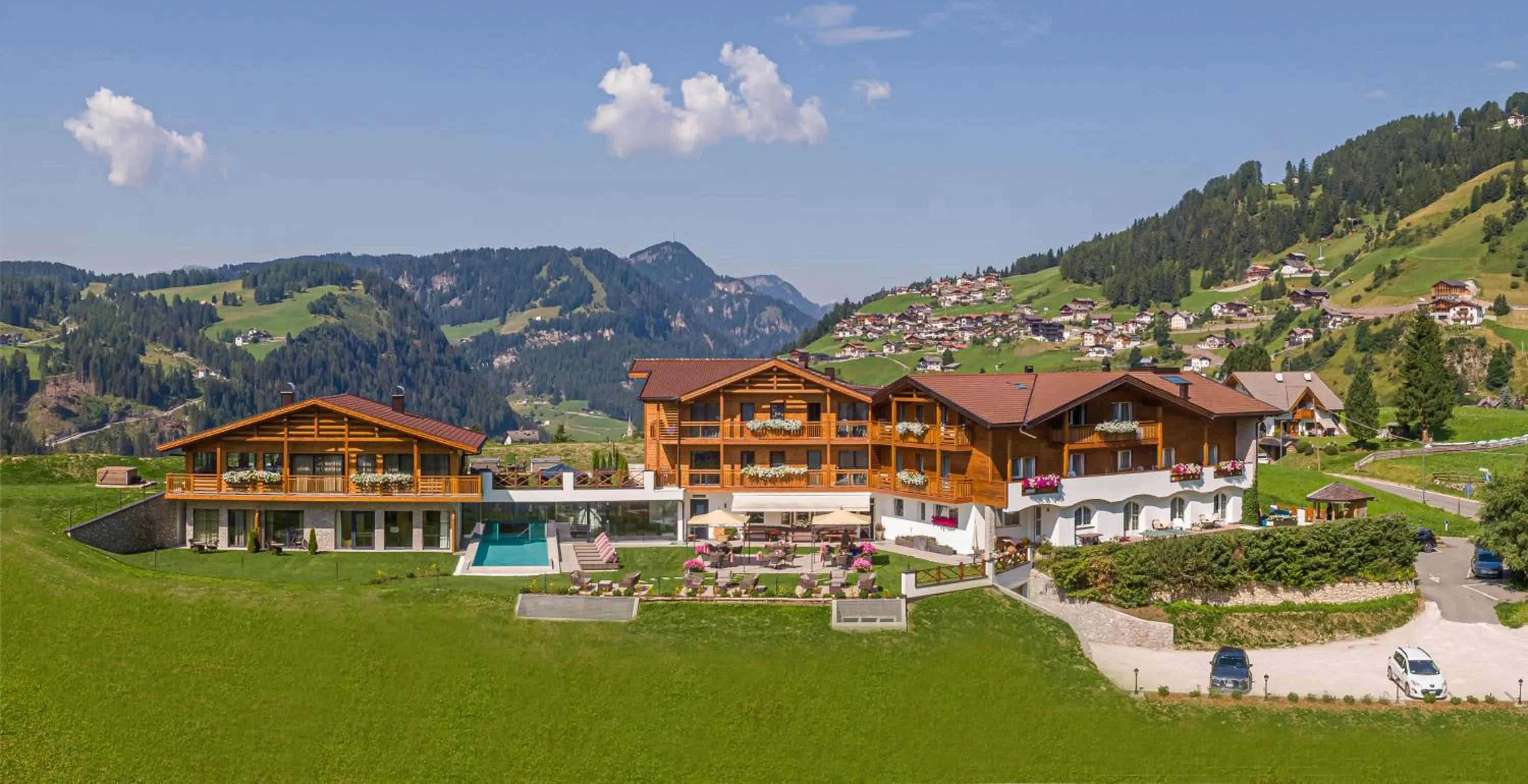 Bird's eye view in Hotel Rodella