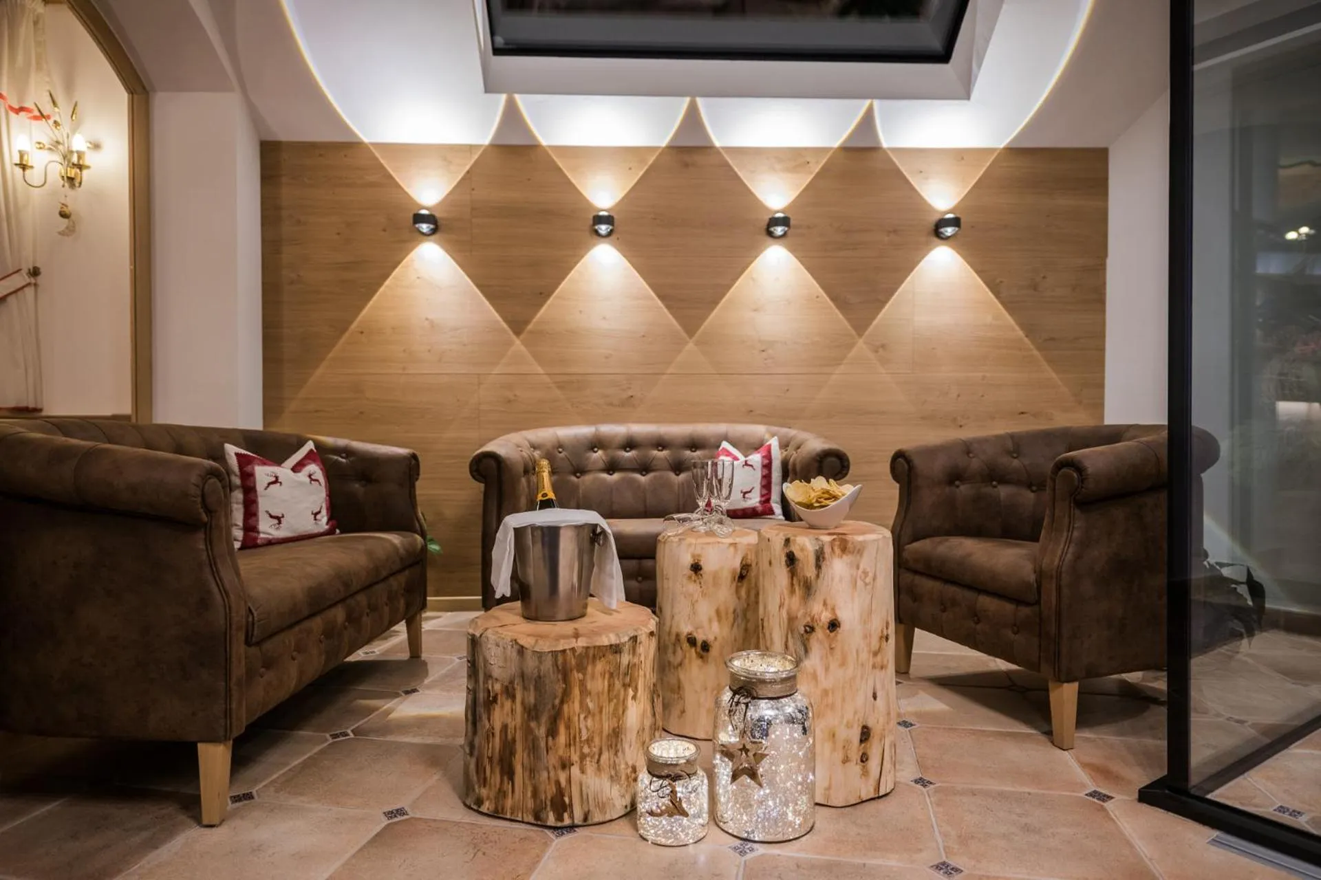 Lounge or bar in Hotel Rodella