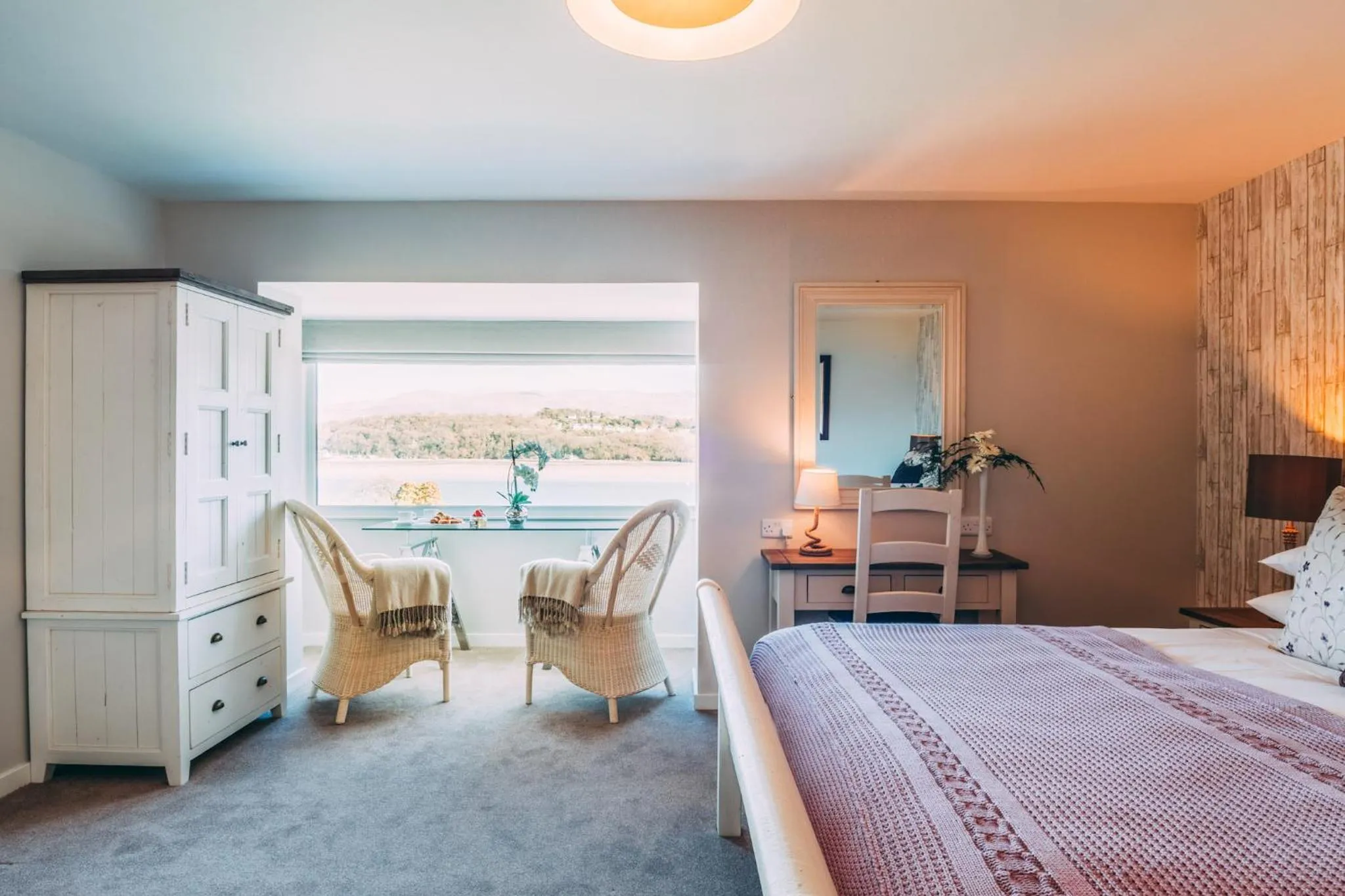 Sea view, Bed in Château Rhianfa