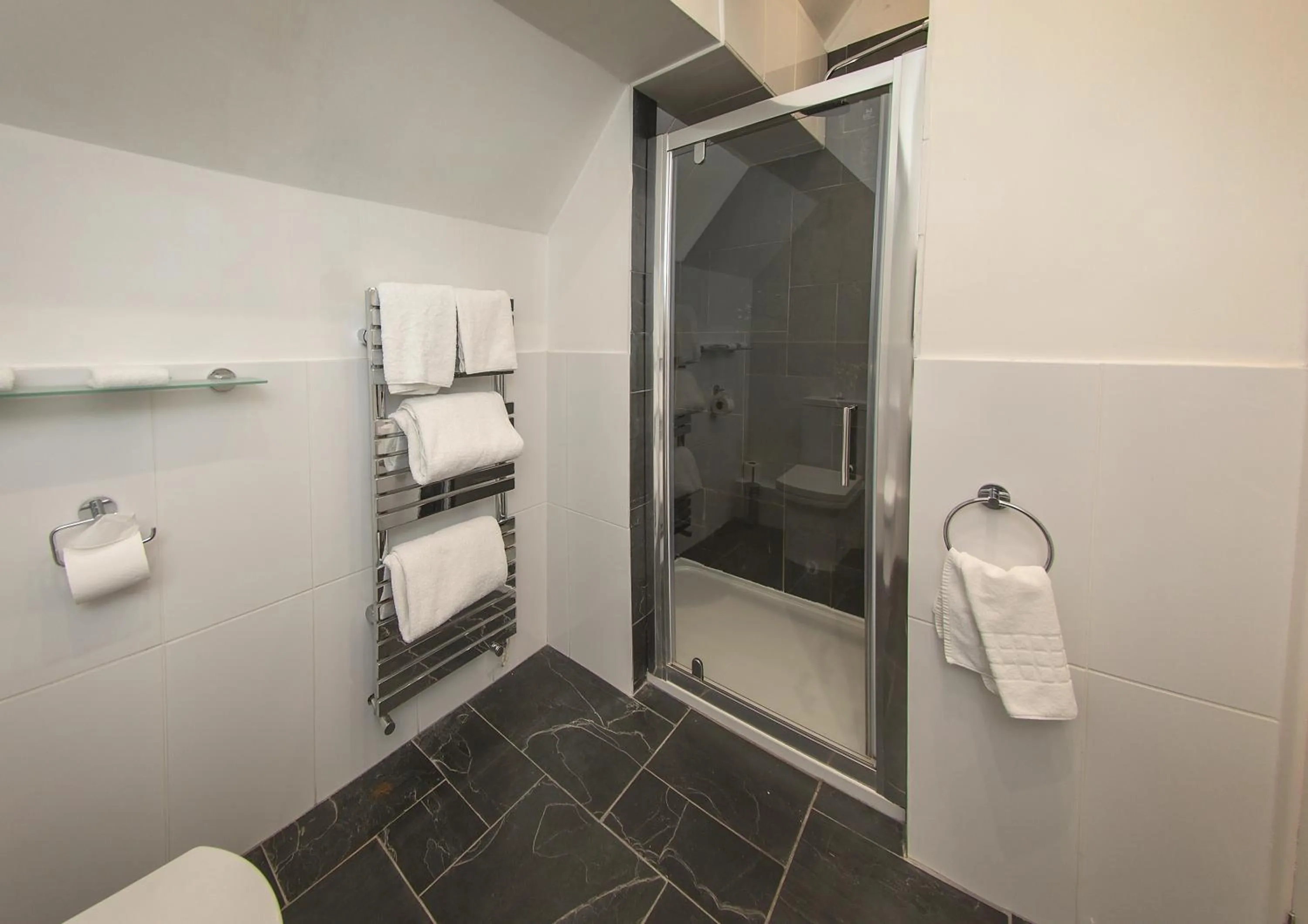 Shower in Château Rhianfa