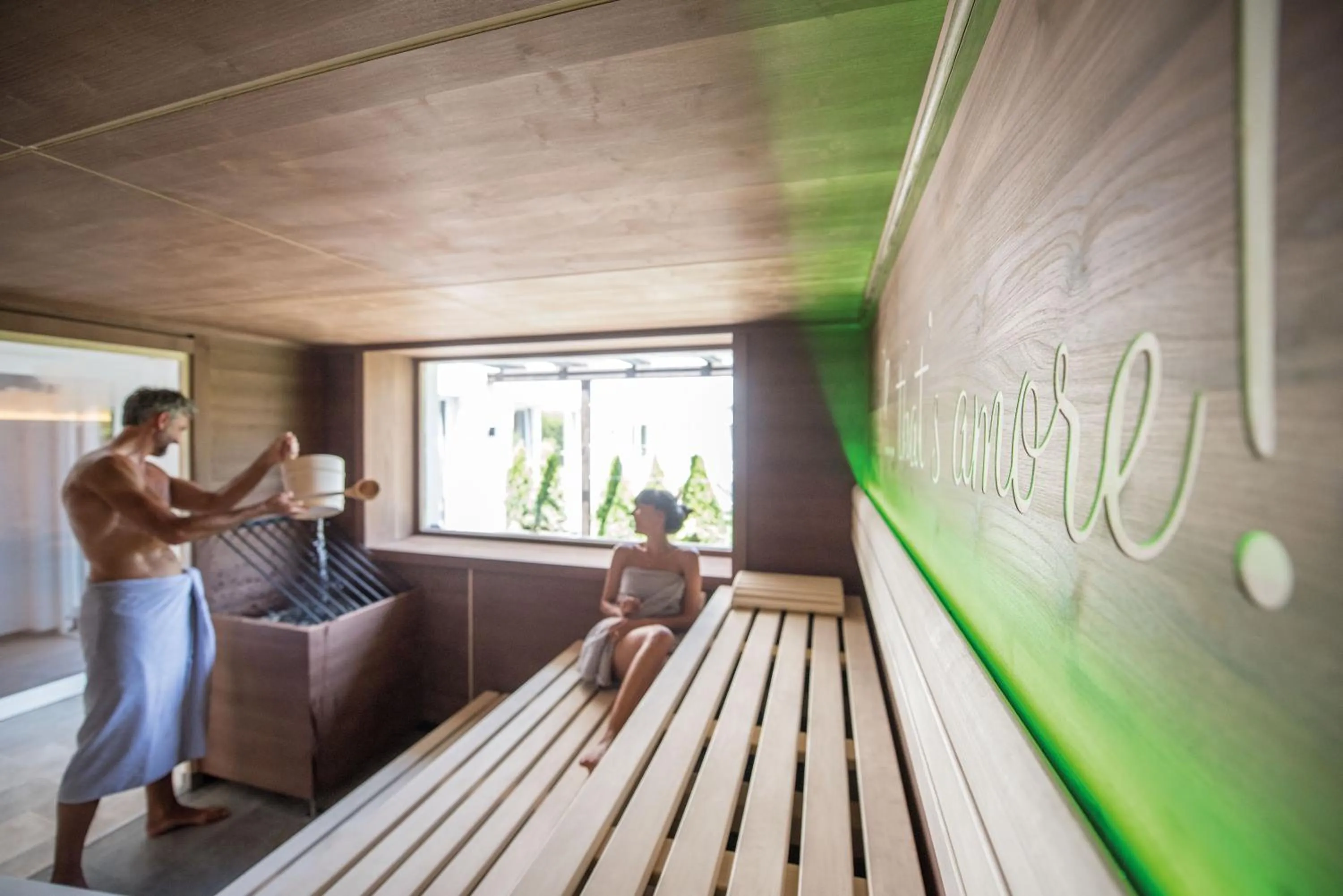 Sauna in Vitaurina Royal Hotel