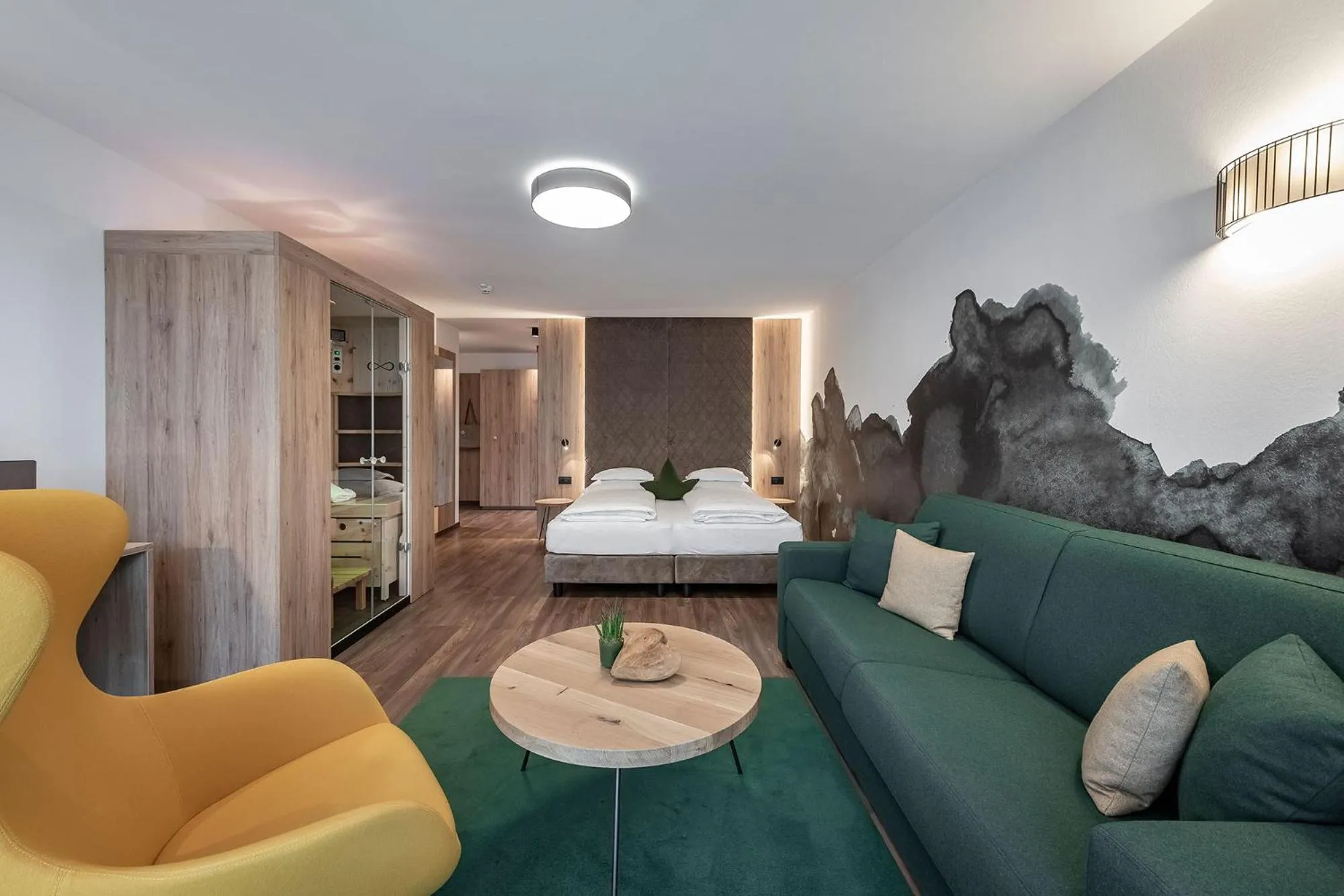 Bed in Vitaurina Royal Hotel