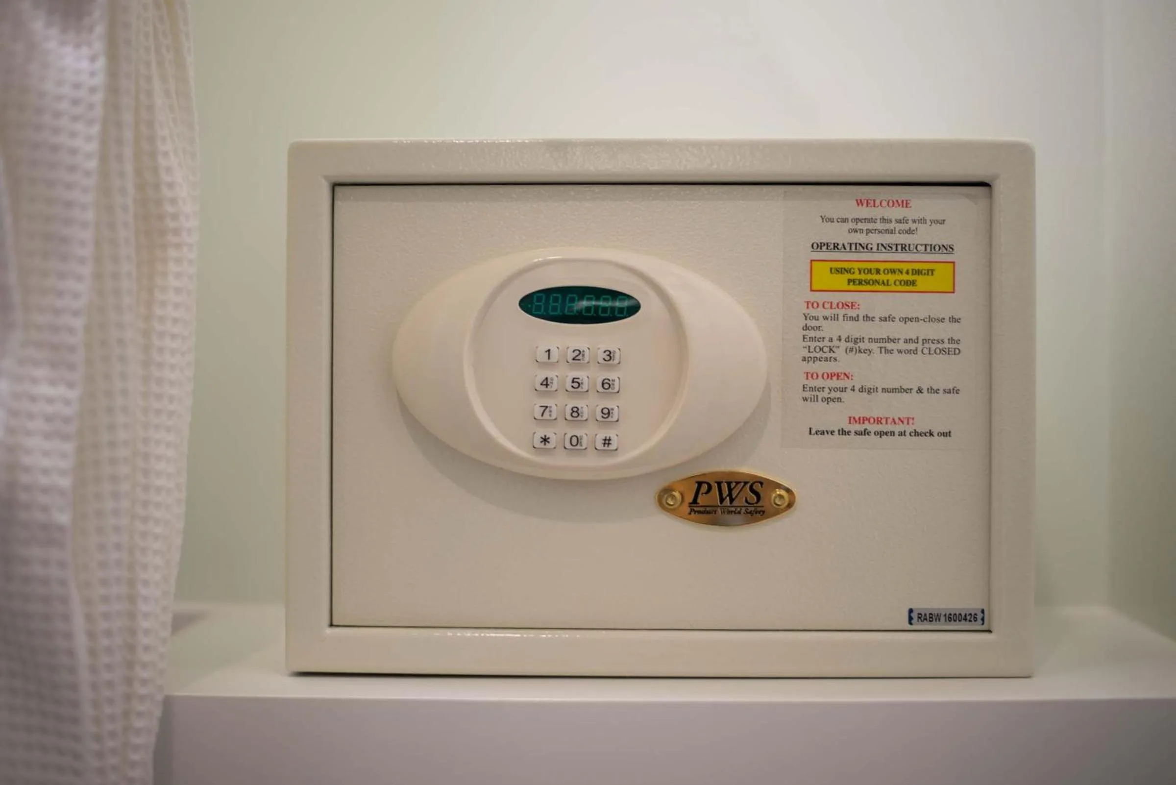 safe in Green Ville Laguna Hotel