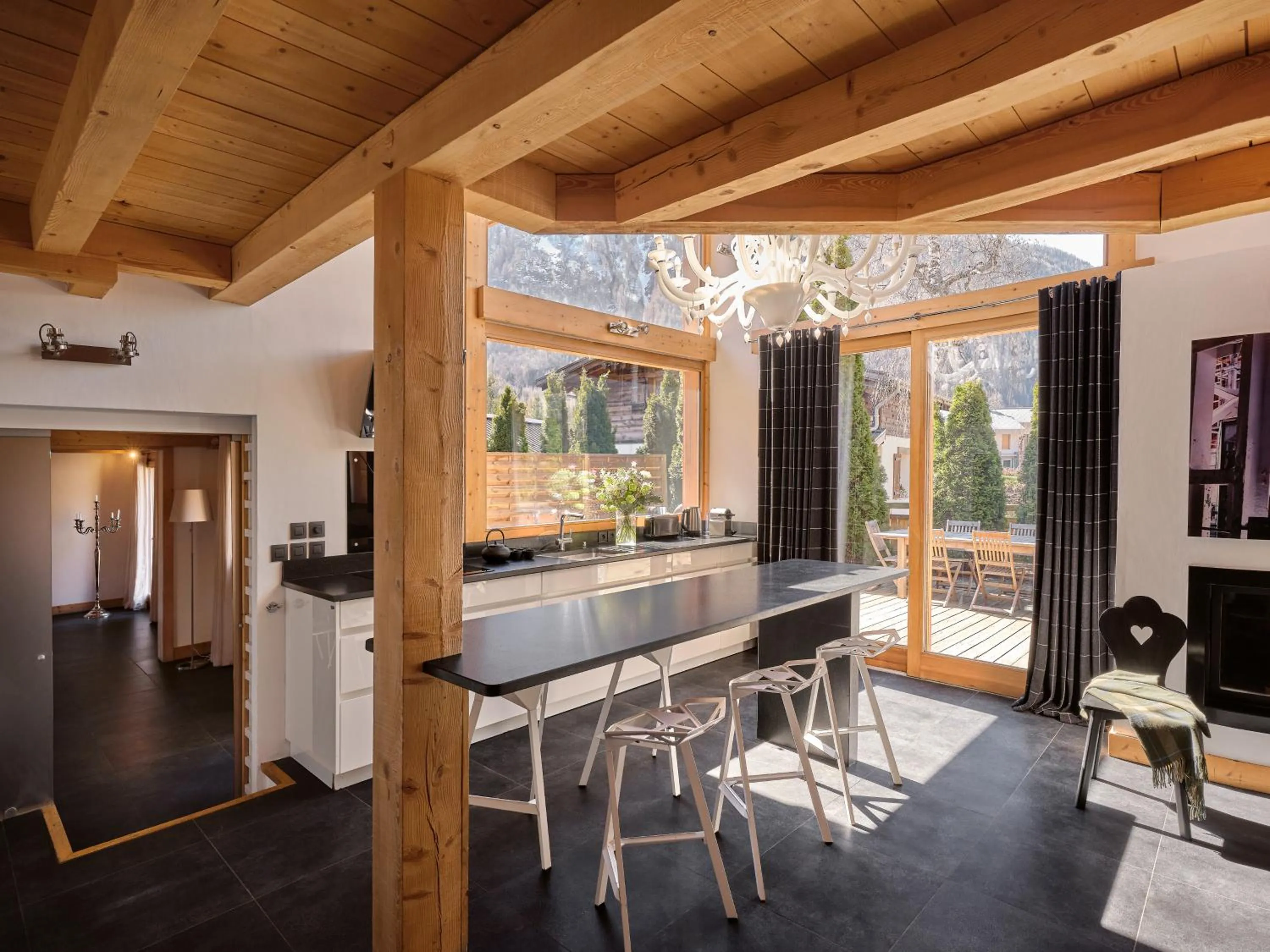 kitchen in Les Rives d'Argentière