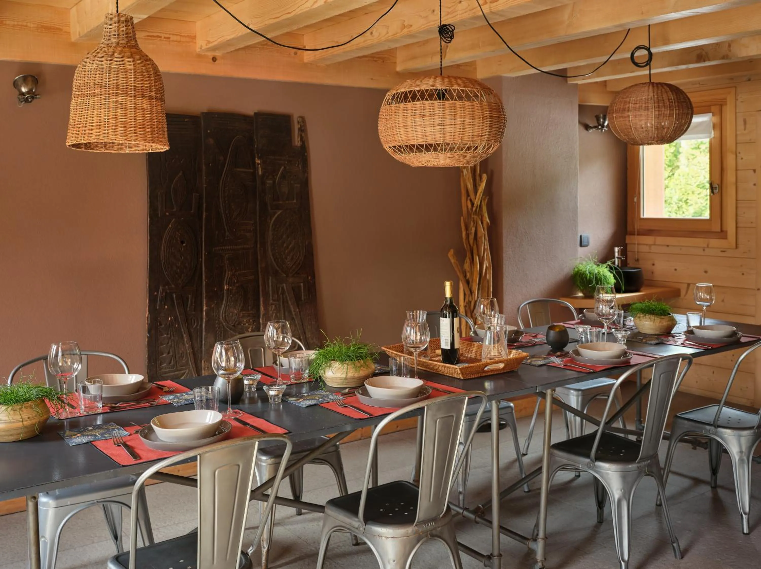 Dining area in Les Rives d'Argentière